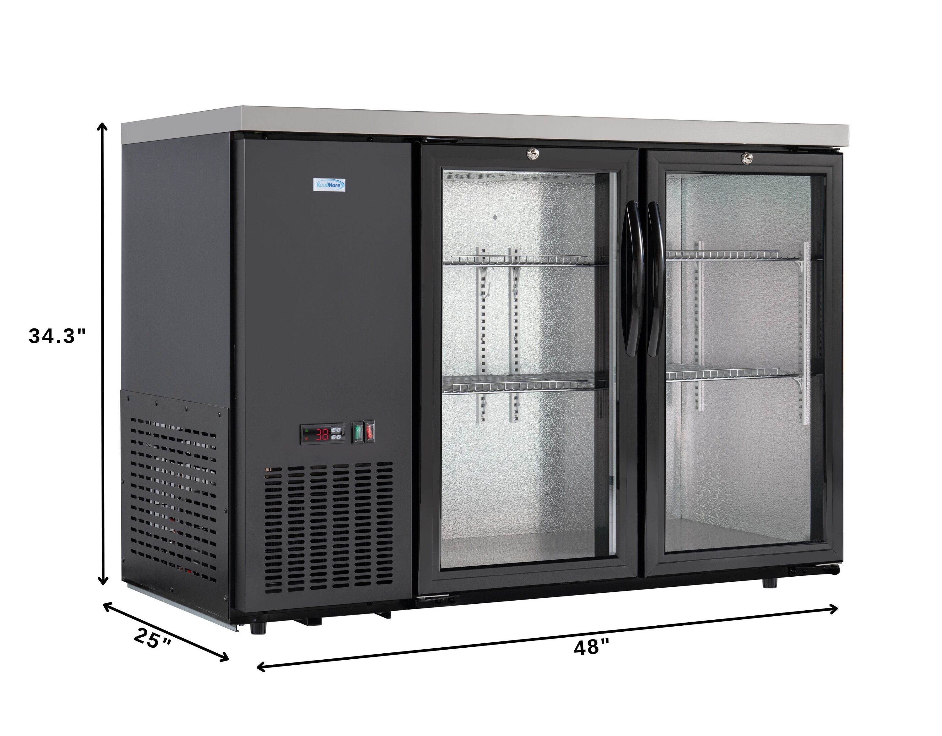 KoolMore LOW-KM-BCZ-5GD-GL Commercial-Refrigerators - View #5