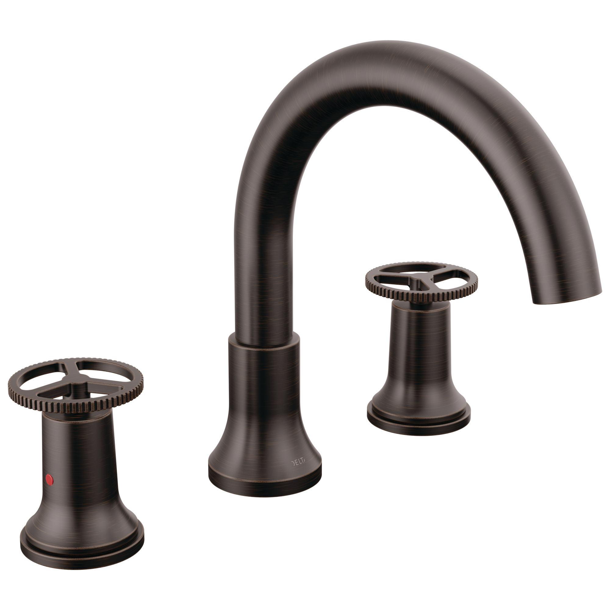Delta T2758-RB Trinsic Venetian Bronze 2-handle Deck-mount Roman Low-arc Bathtub Faucet