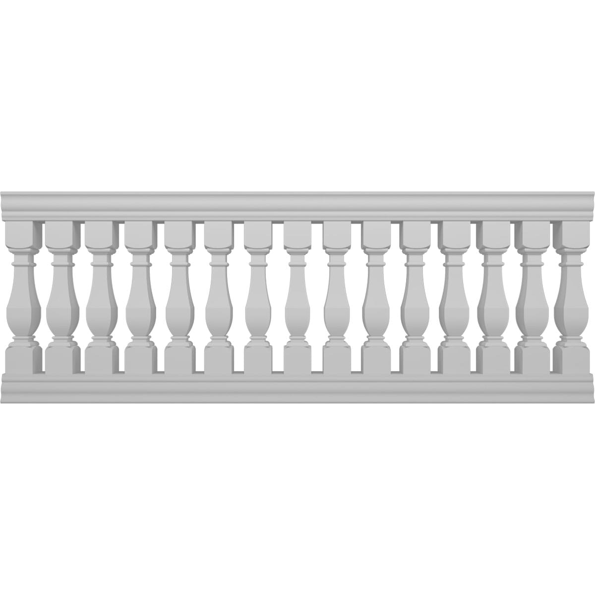 Ekena Millwork BALK42X108ACA FiberThane 9-Feet x 42-Inches Arcadian Fiberglass Deck Rail Kit