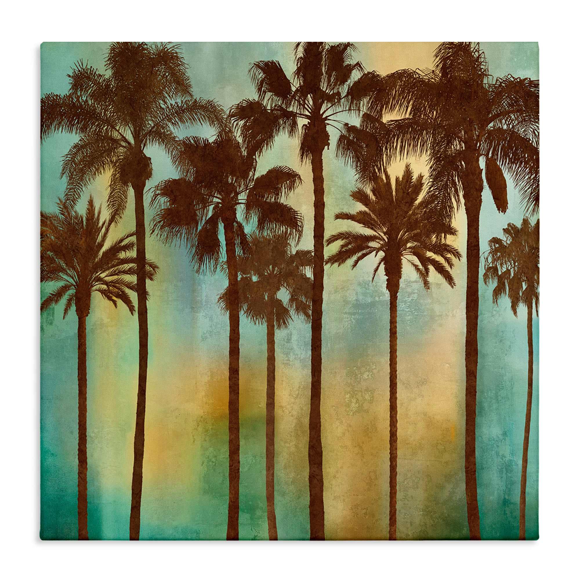 Stupell Industries BS-550-CN-17X17 Looming Palms on Gradient Canvas Wall Art By John Seba 17 x 17