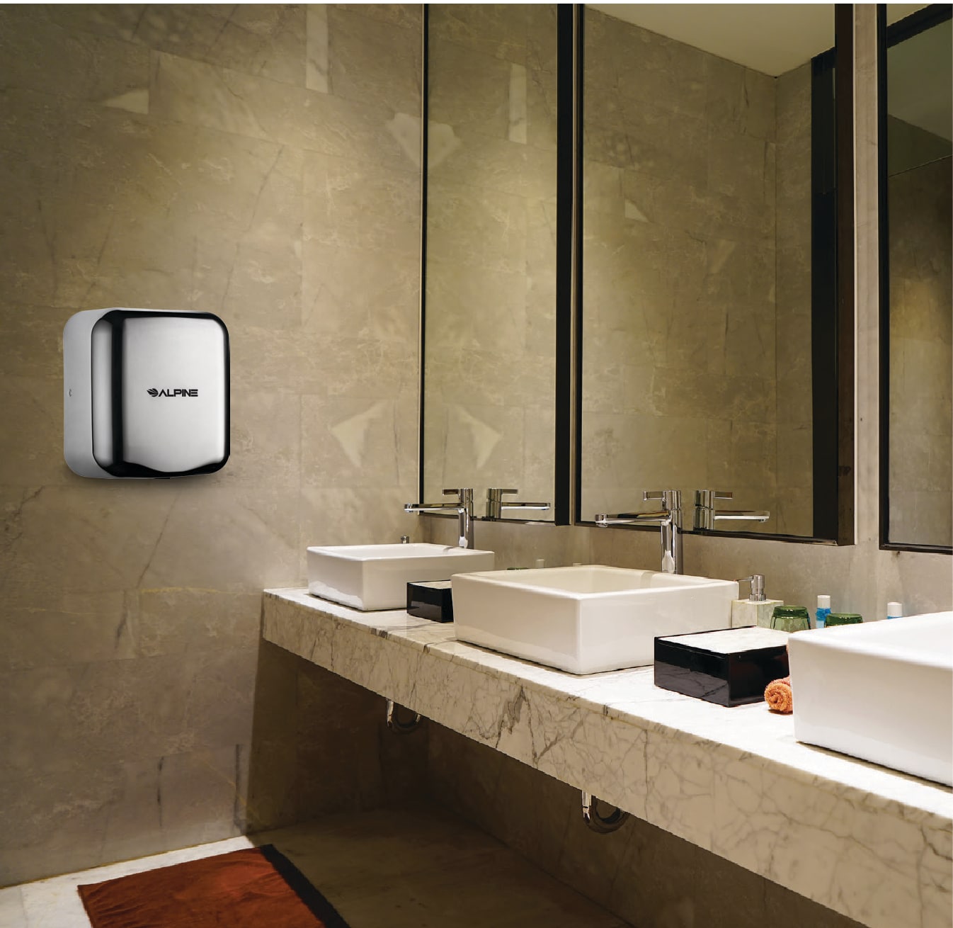 Alpine Industries Chrome Touchless Hand Dryer in the Hand Dryers department  at