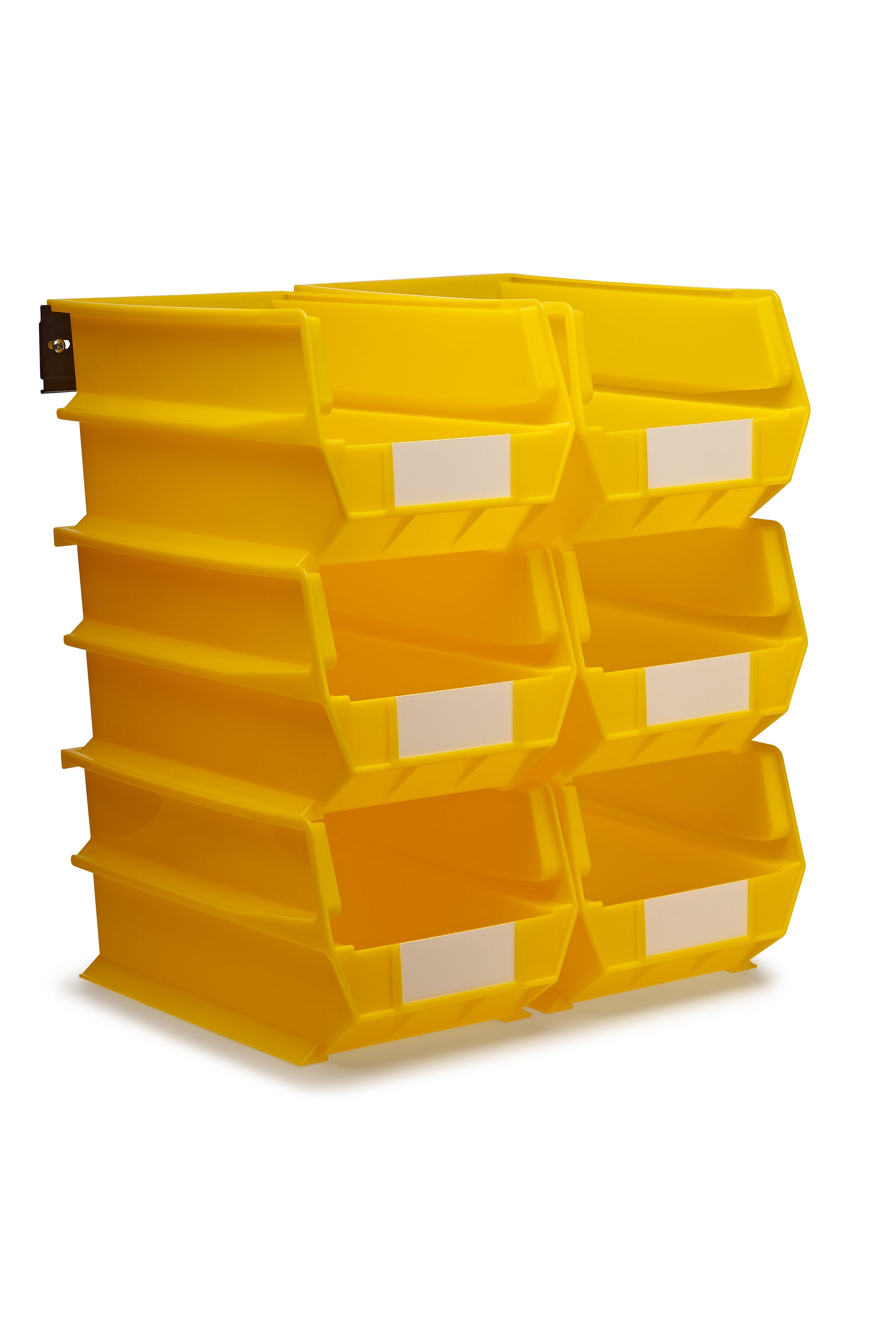 Stack & Nest Plastic Bins Plastic Storage Stacking Bins 7x5x12-in.