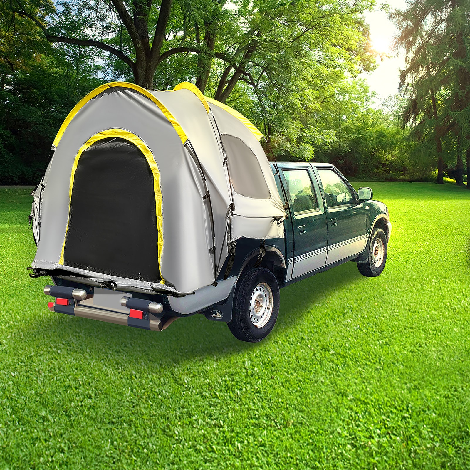Gray 2-Person Waterproof Camping Tent with Carry Bag