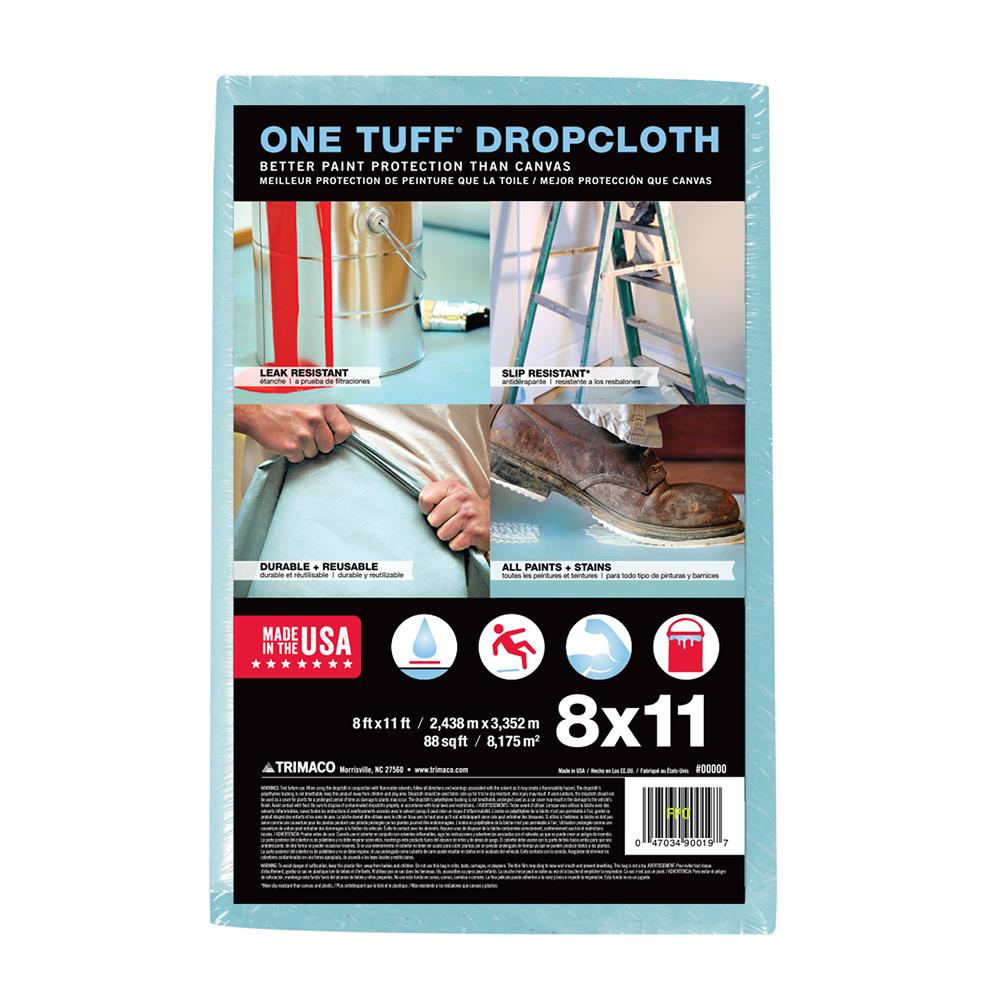Painter's Pride 1 Mil Canvas 8-OZ 9-ft x 12-ft Drop Cloth in the Drop Cloths  department at