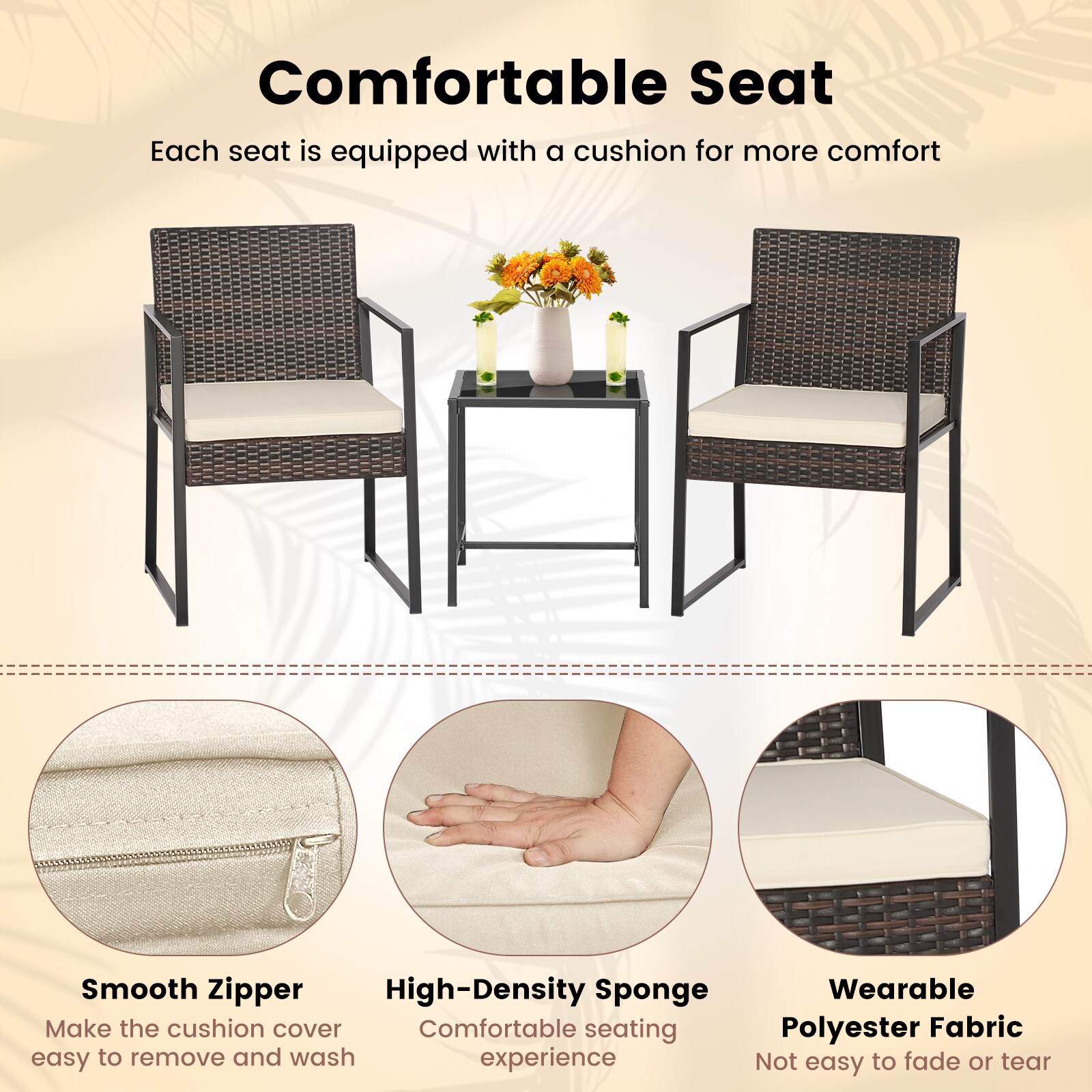 Volenca VOL-G6B8YC Patio-Conversation-Sets - View #7