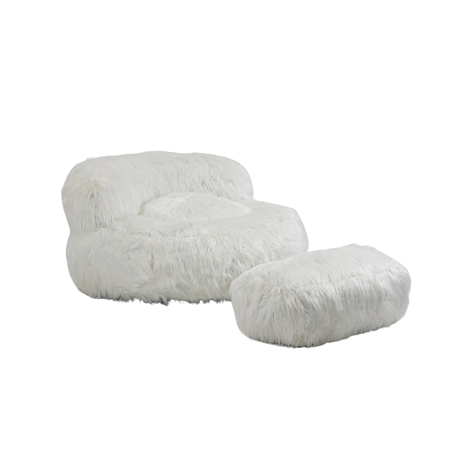 Bybafun YA6100007 Farmhouse White Accent Chair