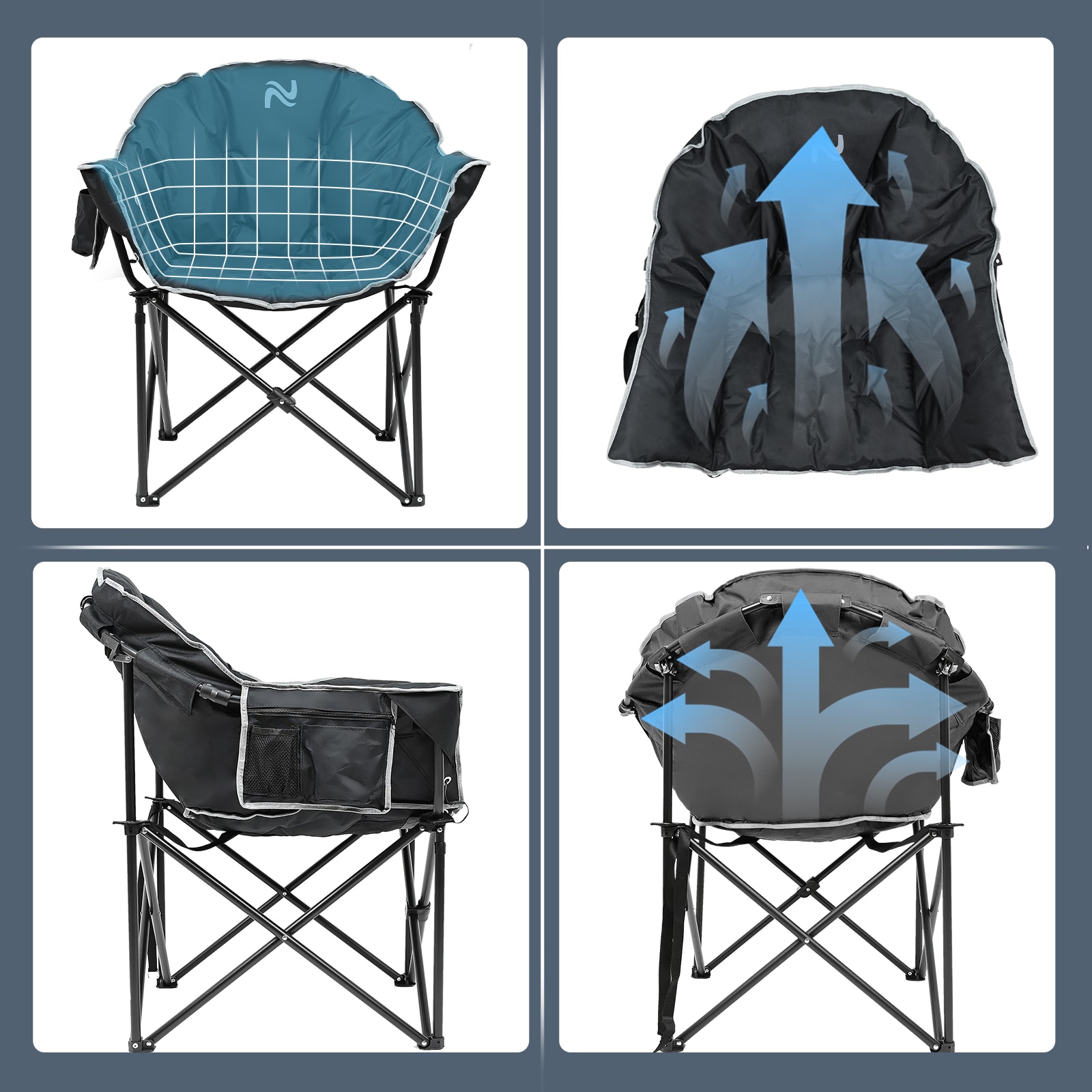 Esazn I1327138-BK-TWINFL Beach-Camping-Chairs - View #10