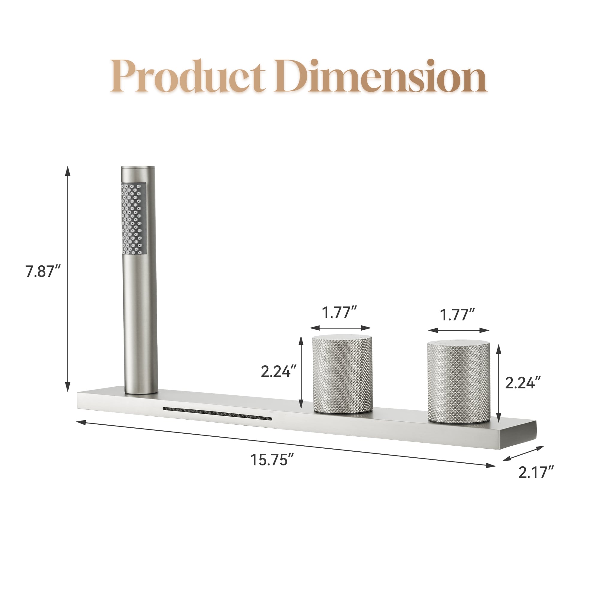 CASAINC CA-I4344-BN Roman-Tub-Faucets - View #4