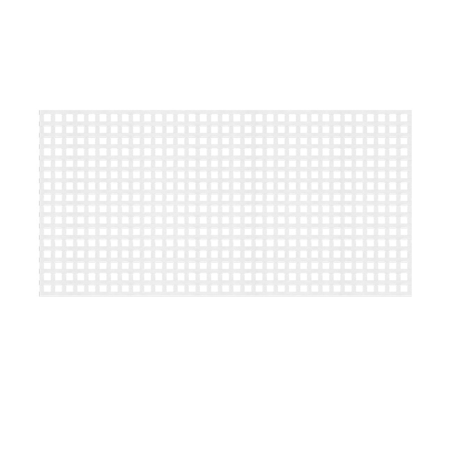 Deckorators 79959 48-in x 8-ft White Plastic Privacy Lattice