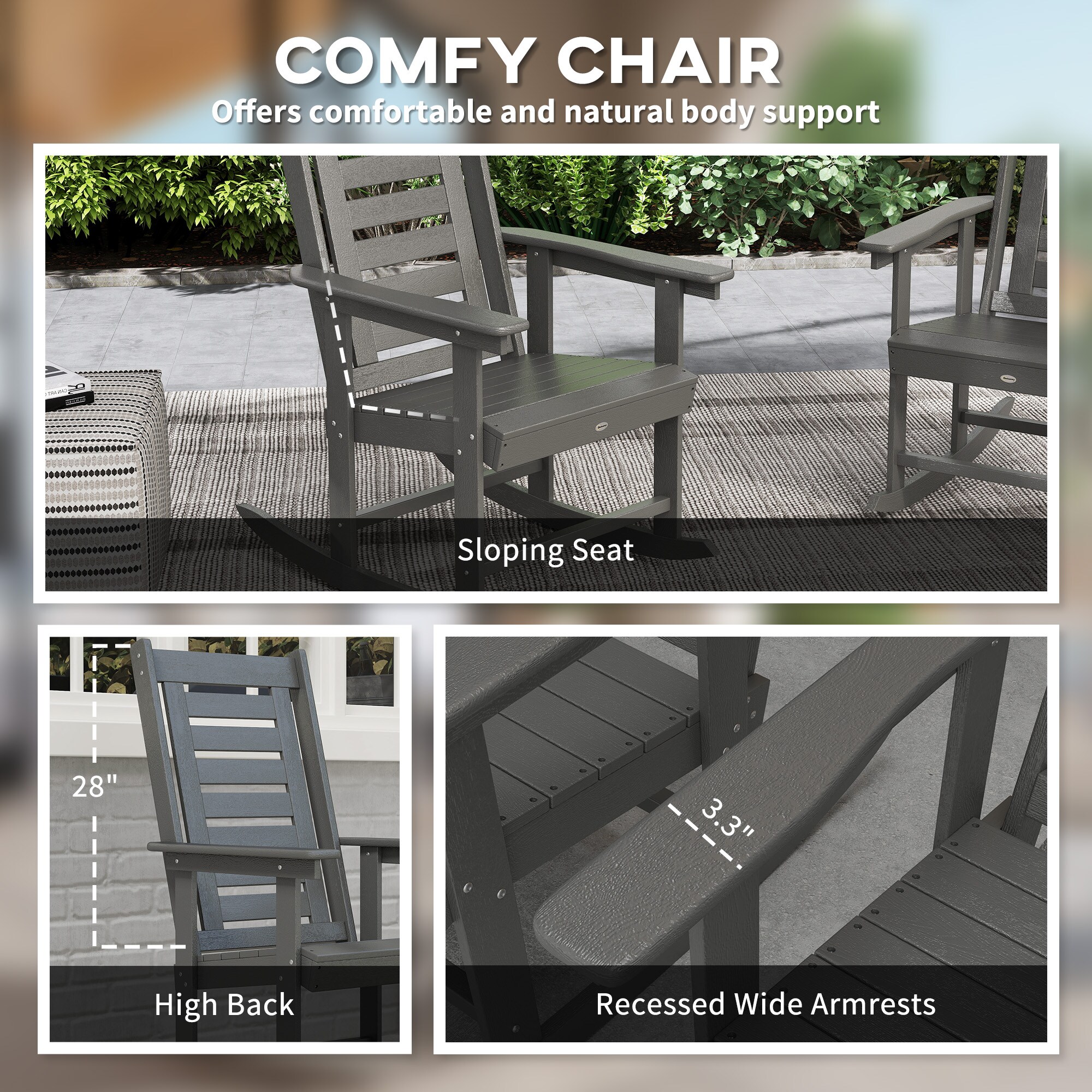 Outsunny 84G-736V00CG Patio-Chairs - View #6