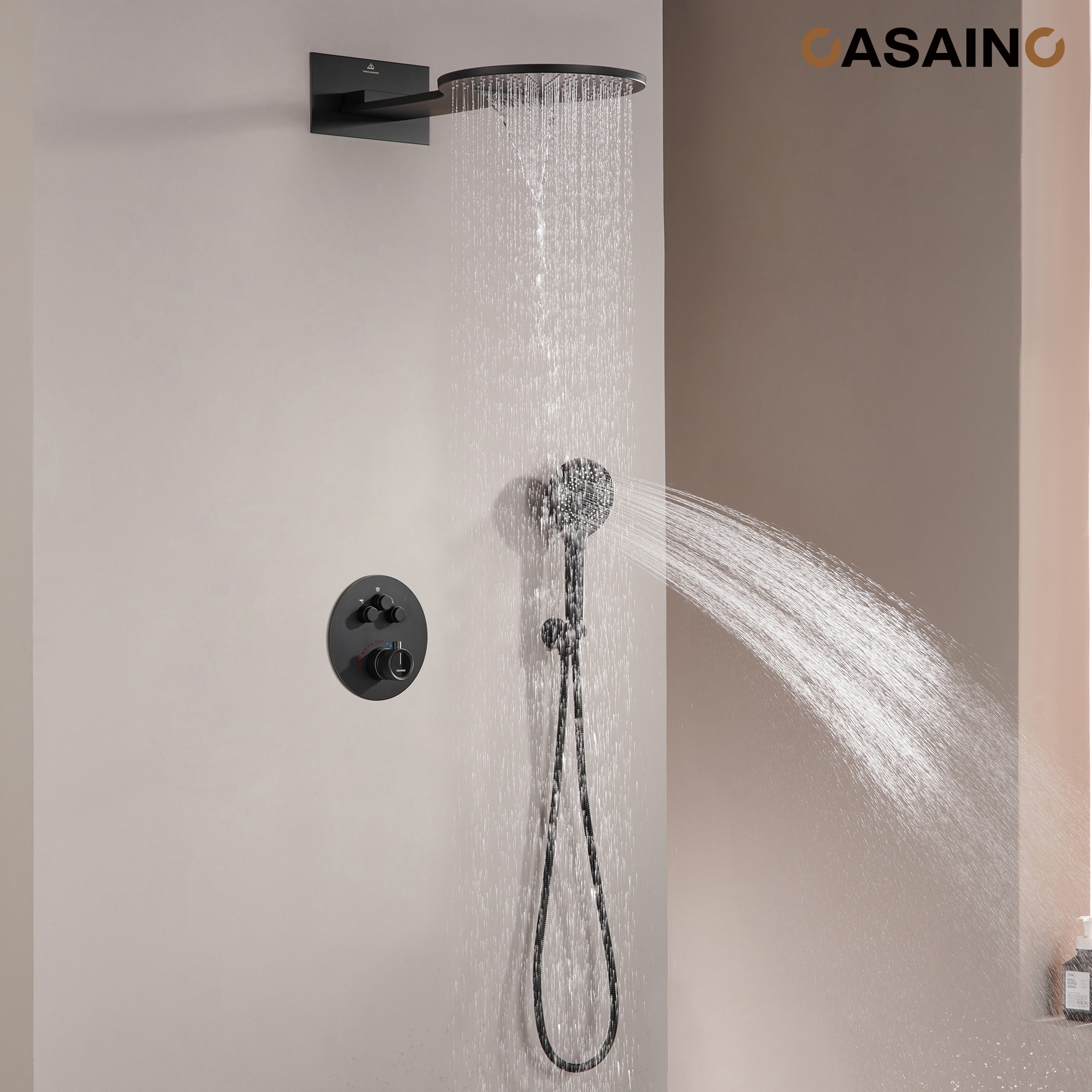 CASAINC TC01-BN Showerhead-Bar-Panels - View #2