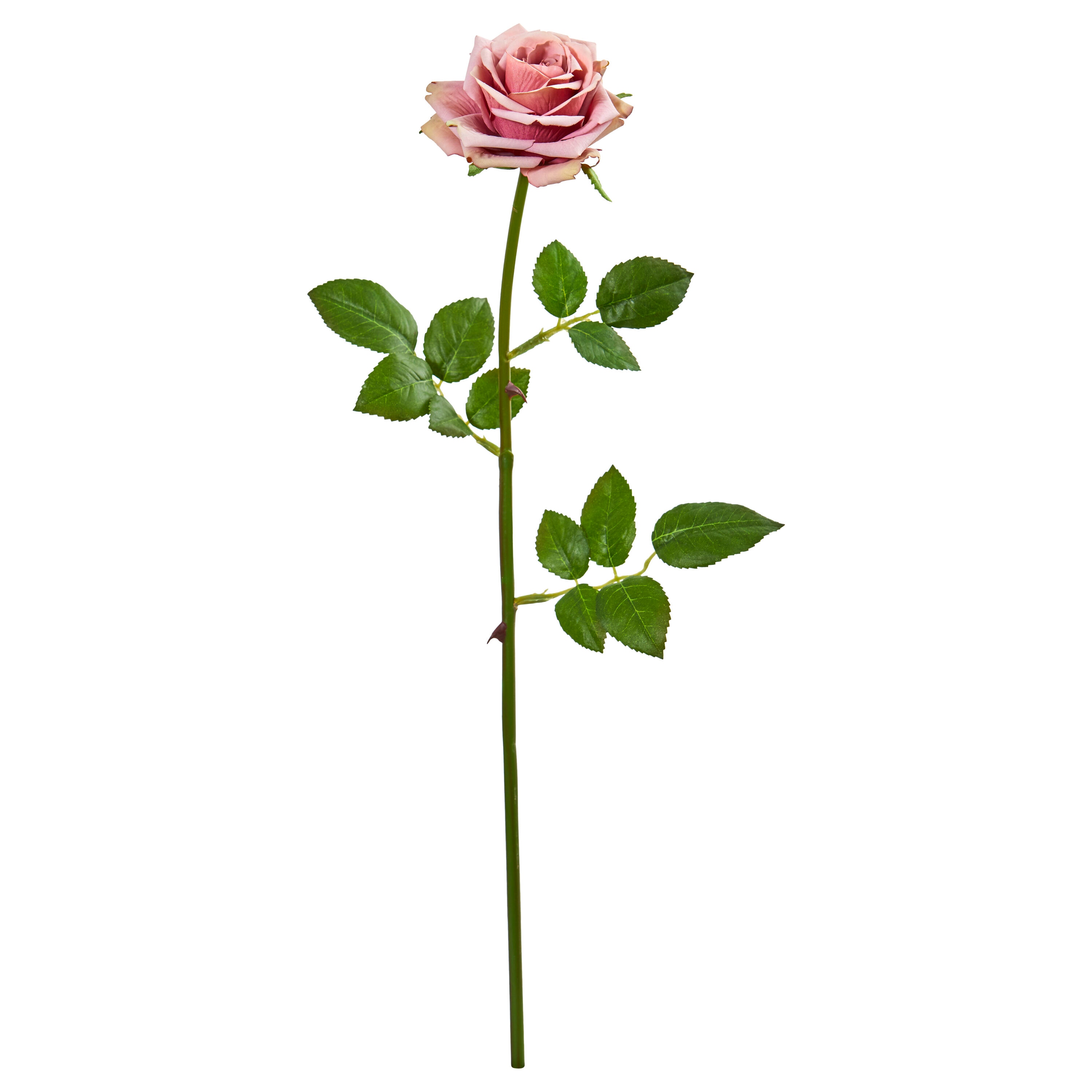 Nearly Natural 19-in Rose Spray Artificial Flower (Set of 12) in the ...