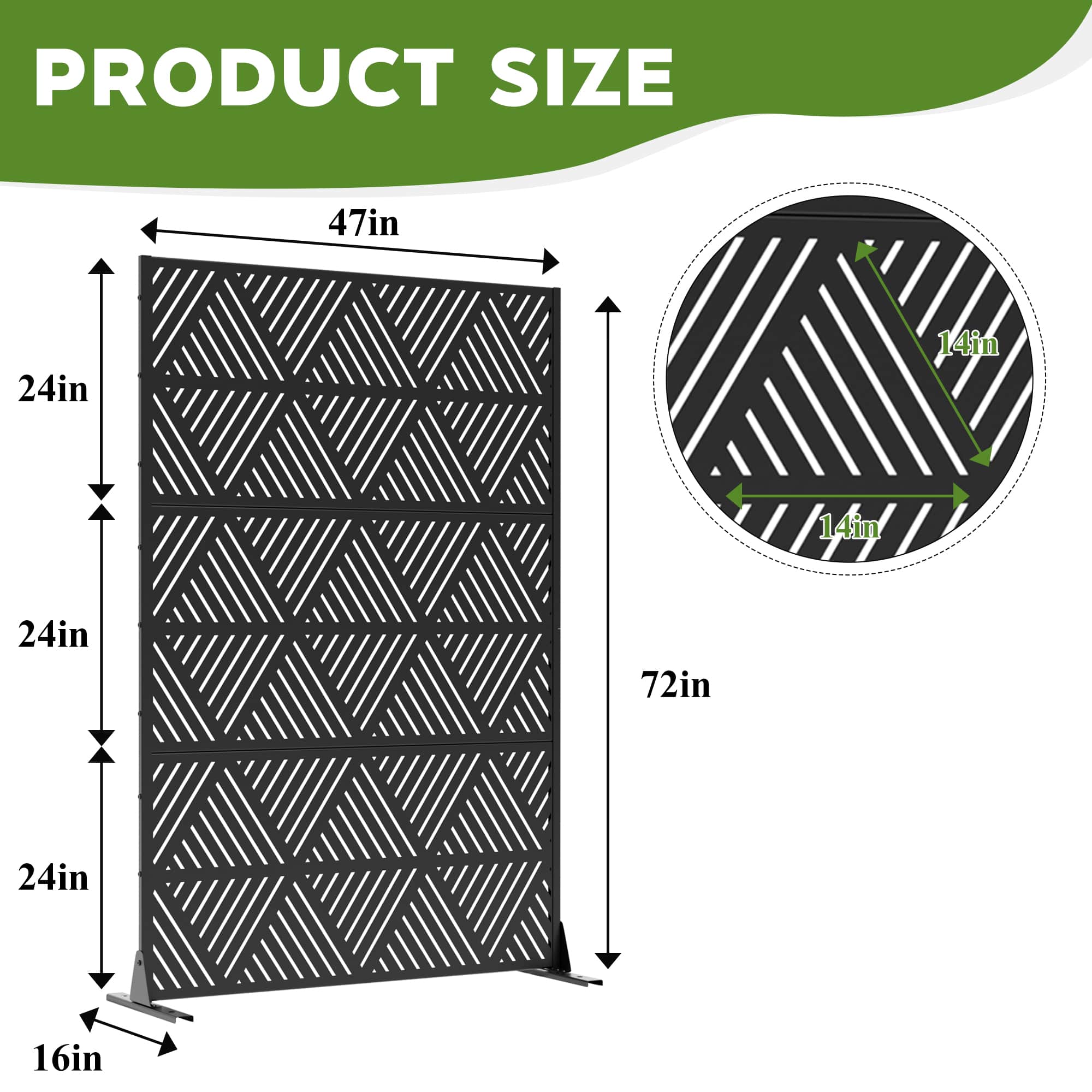 Misty Moon LW0406-SYJPF-49 Outdoor-Privacy-Screen - View #5