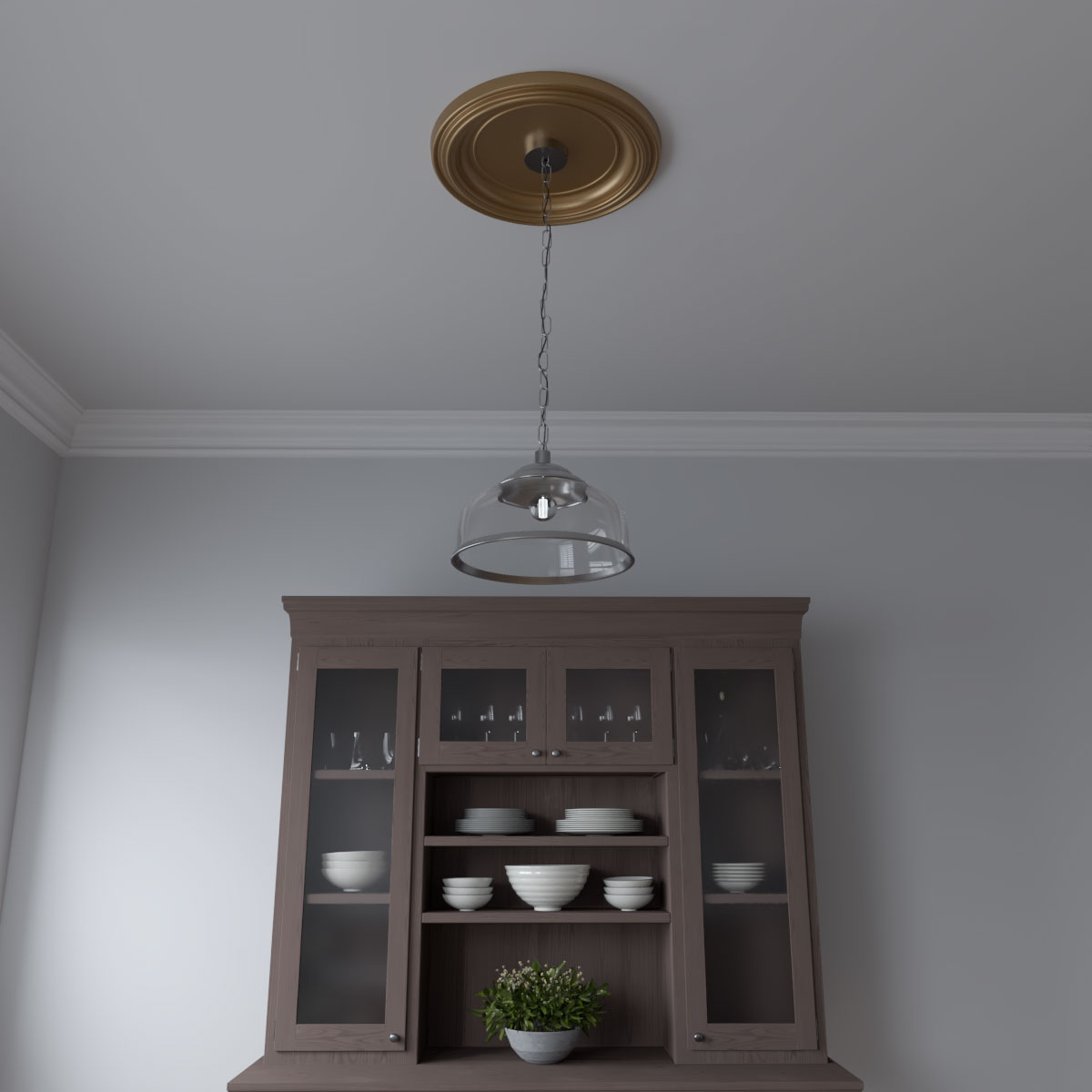 Ekena Millwork CMP19TRBGL Ceiling-Medallions - View #9