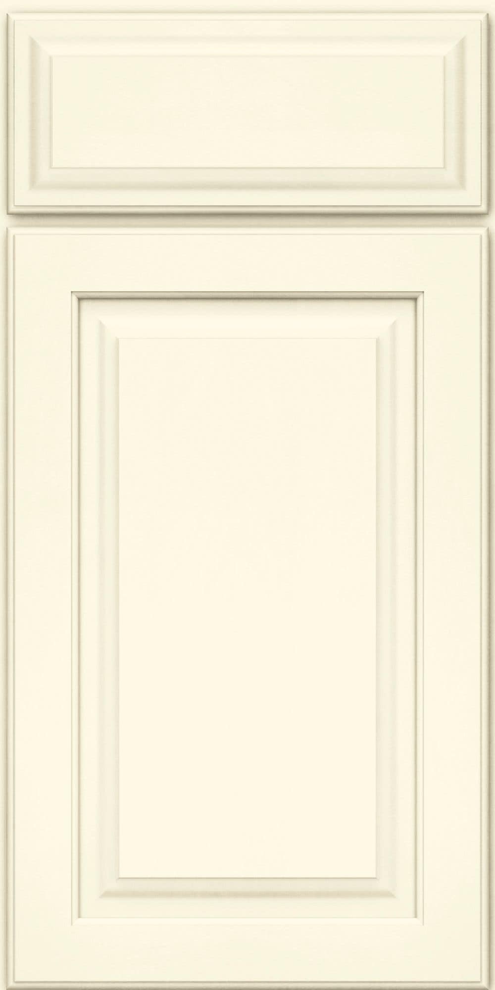 KraftMaid Montclair 14.625-in W x 14.625-in H Warm White Painted ...