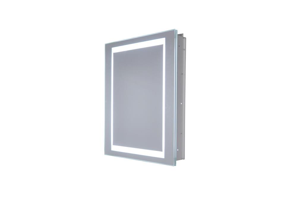 Innoci-USA Thalia 20-in x 26-in Lighted LED Recessed Mount Aluminum ...