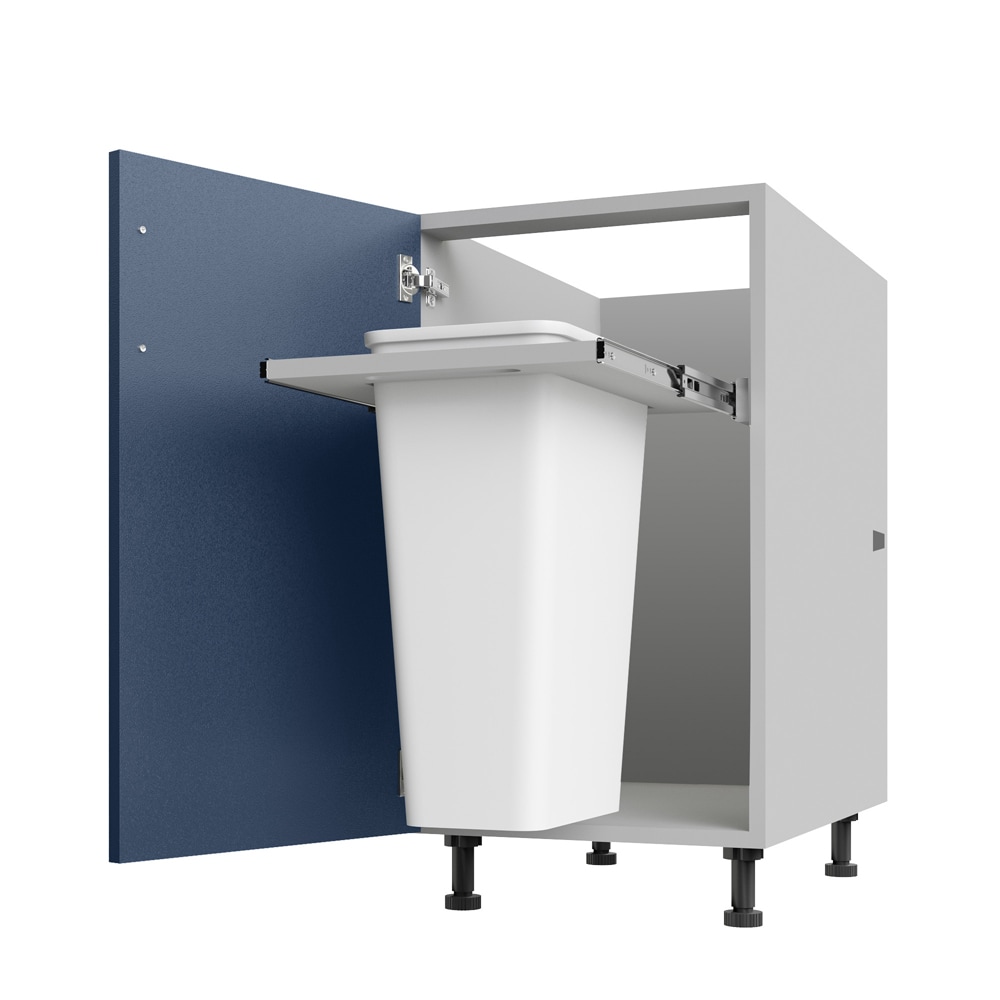 WeatherStrong IB1827FHLTC-MSB Miami 18-in W x 27-in D x 34.5-in H Modular Outdoor Kitchen Pull-out wastebasket cabinet