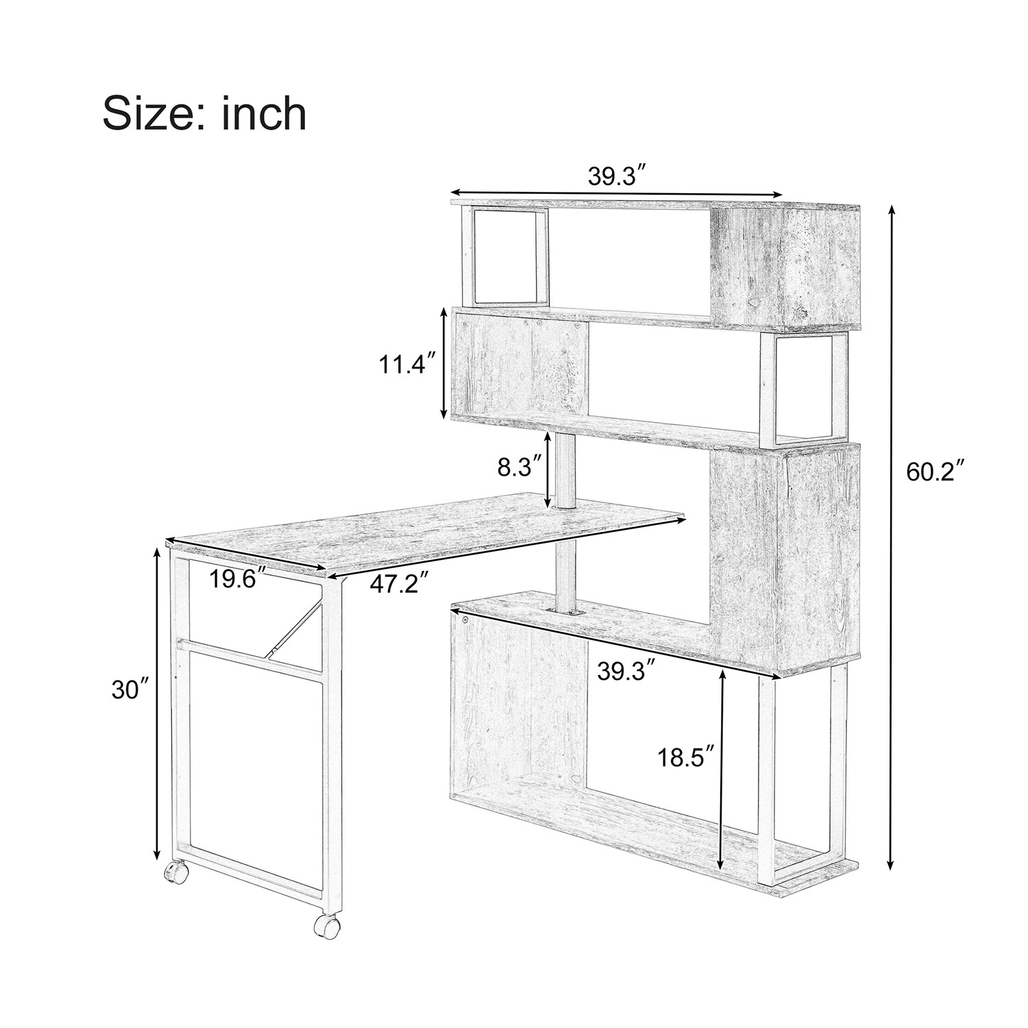GZMR SL-AD6079-LC desks - View #12