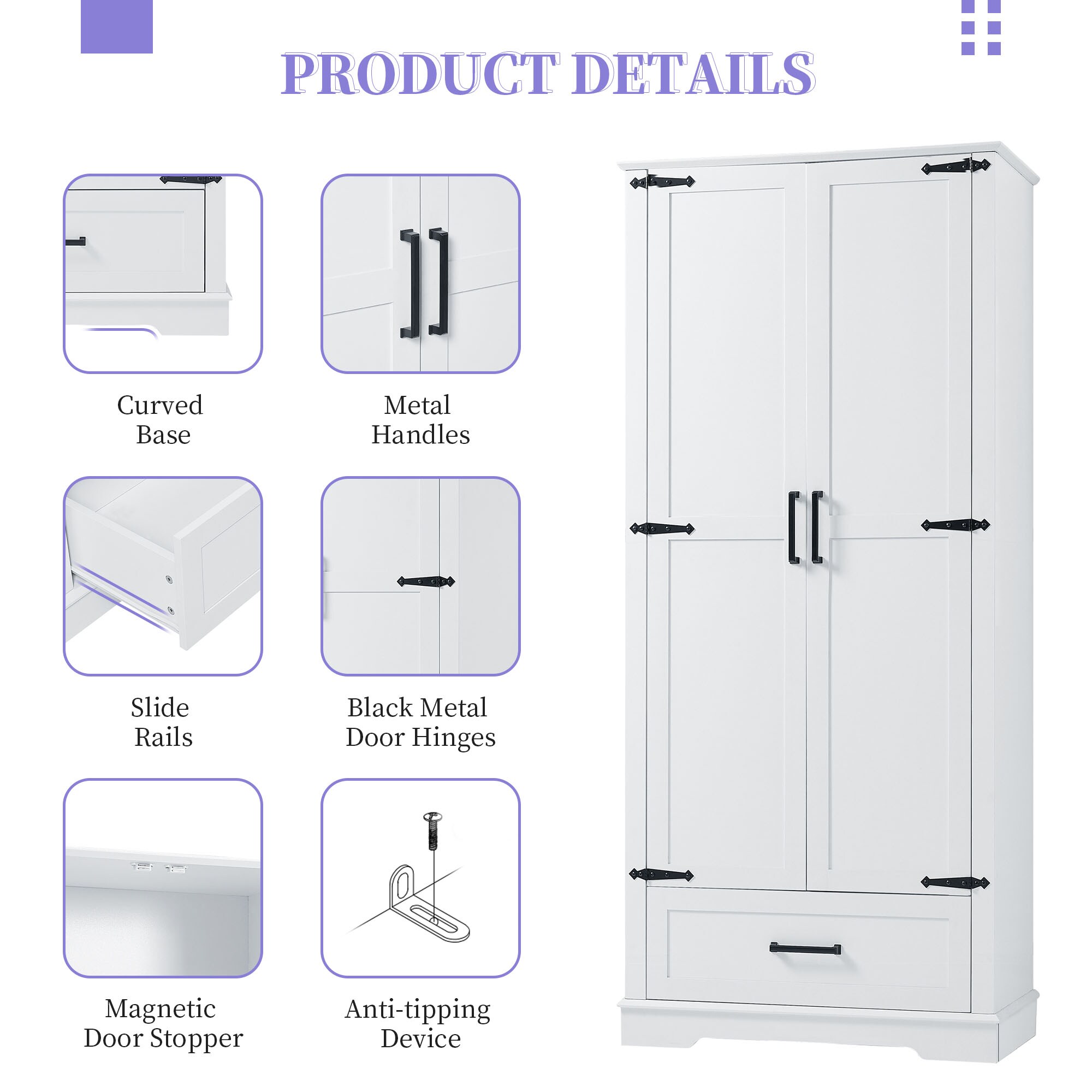 Dimakai DI-BY36355AK3P Linen-Cabinets - View #8