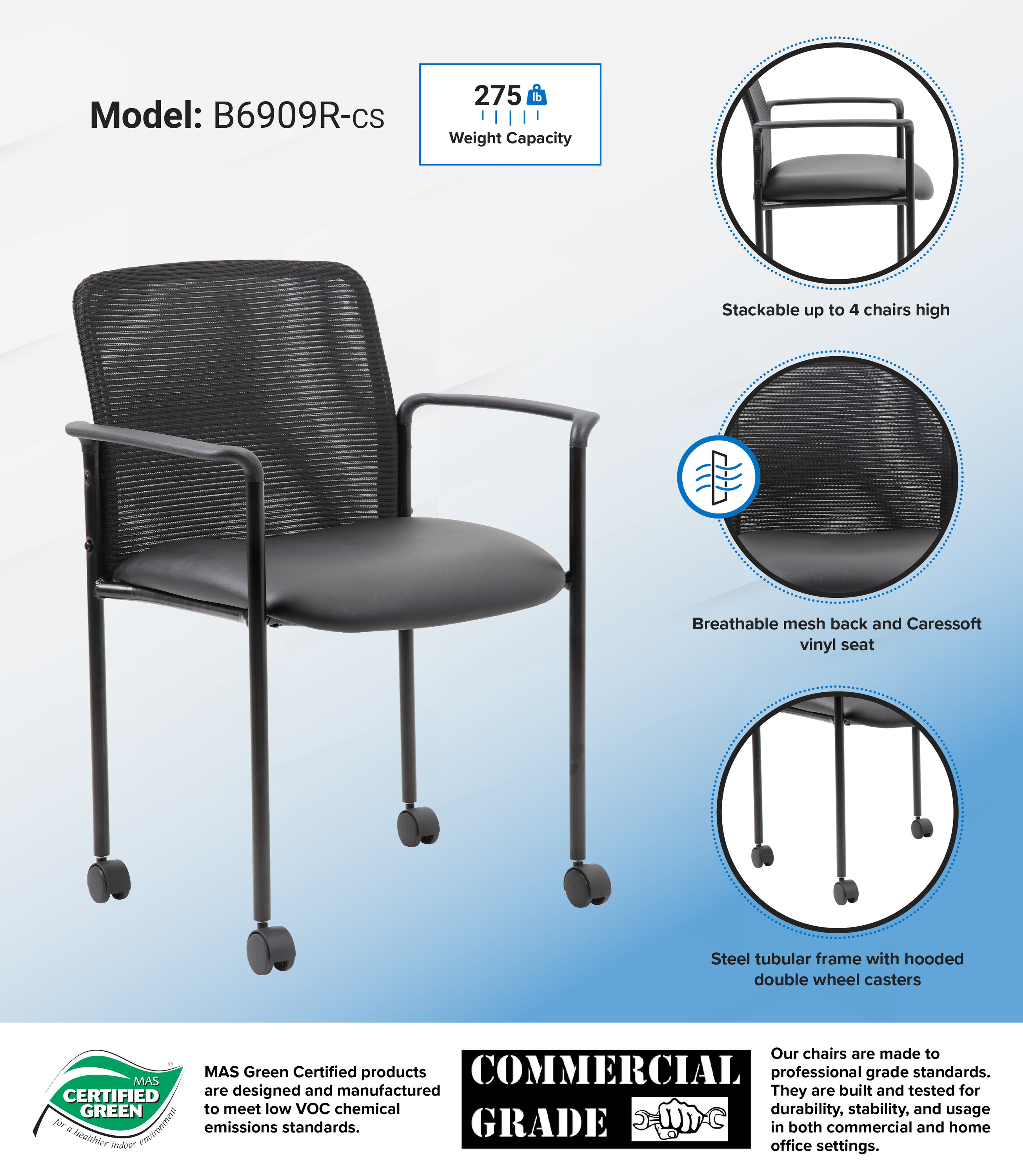 Boss Office Products B6909R-CS Office-Chairs - View #8