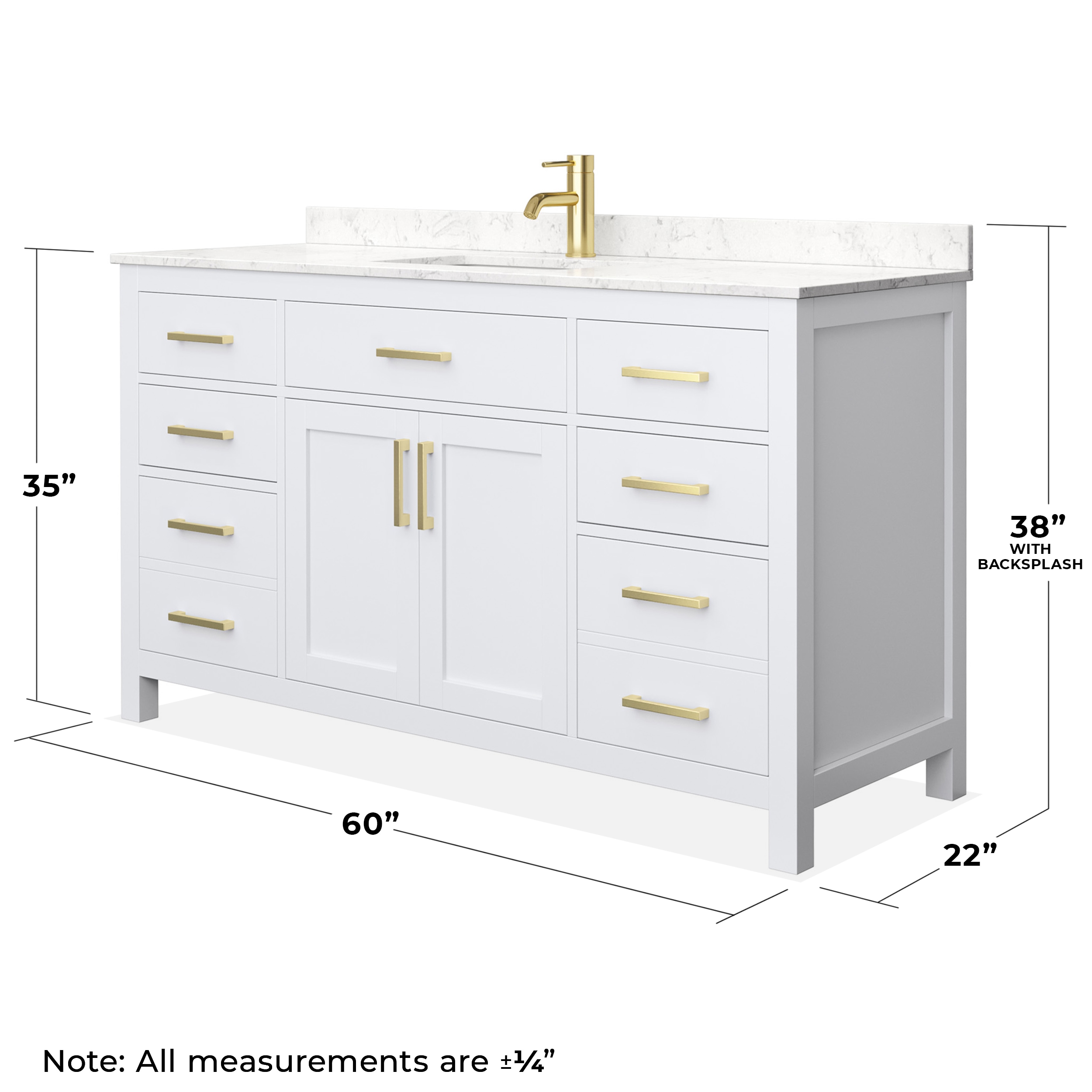 Wyndham Collection WCG242460SWGCCUNSMXX Bath-Vanity-Combo - View #5