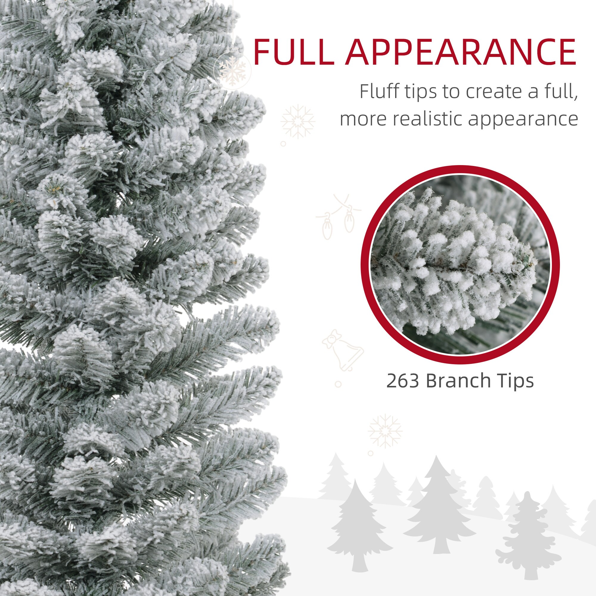 HomCom 830-887V03GN Artificial-Christmas-Trees - View #9