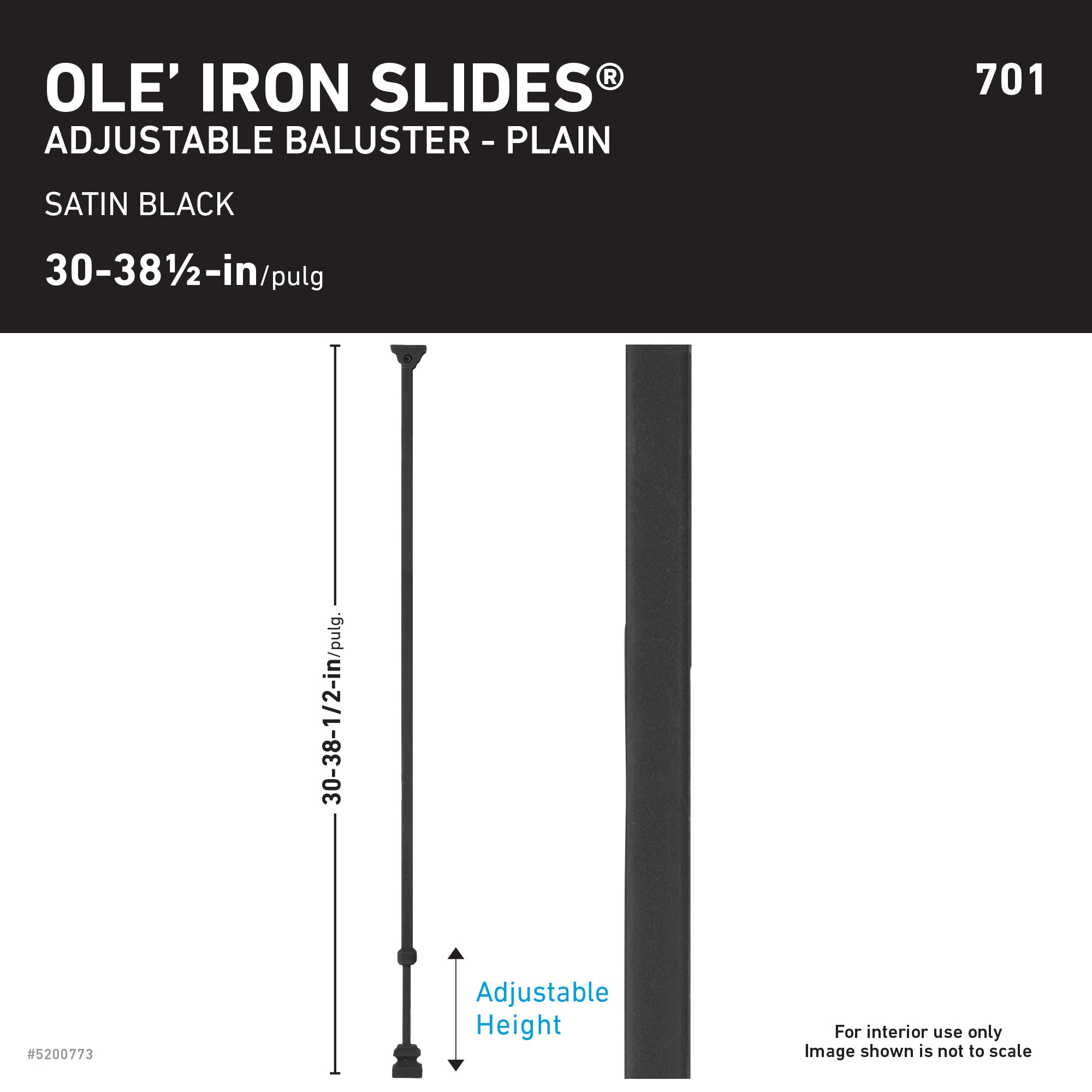 Ole' Iron Slides ISPLA-SAT Interior-Stairpart-Balusters - View #6