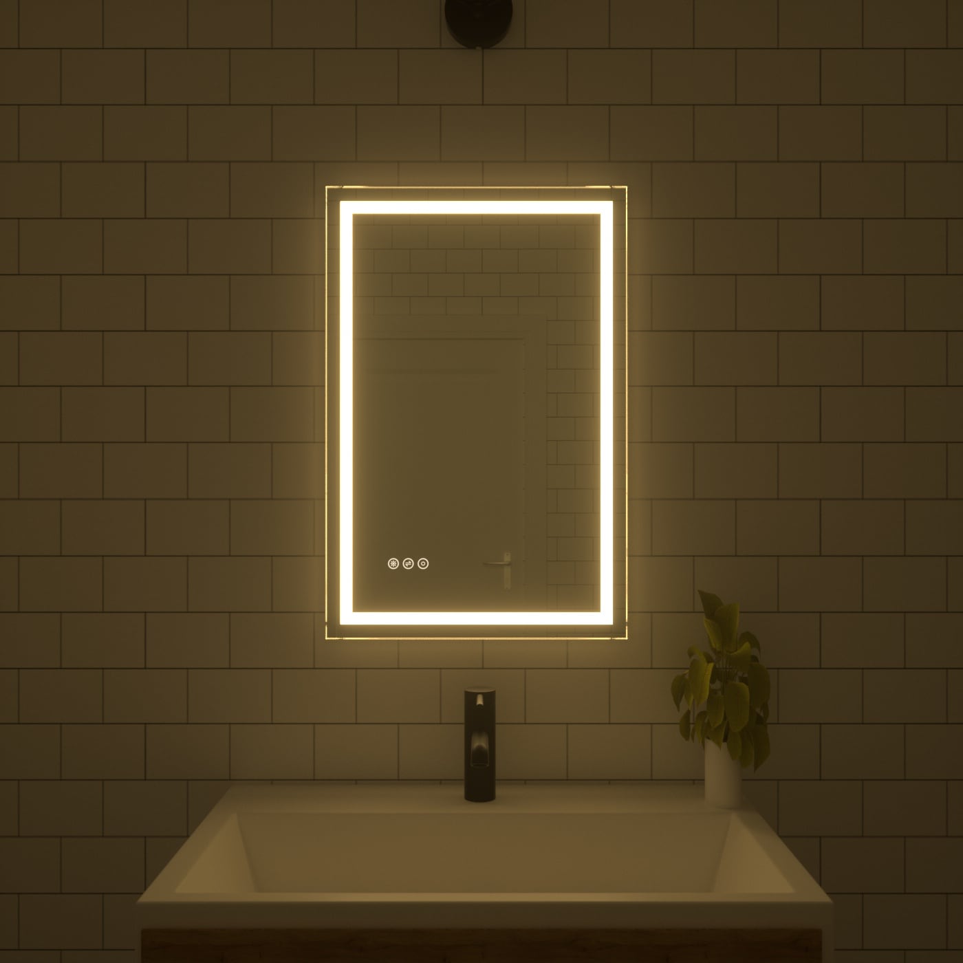 Bayfeve BFKF-2030D4-MIR Framed-Bath-Mirrors - View #17