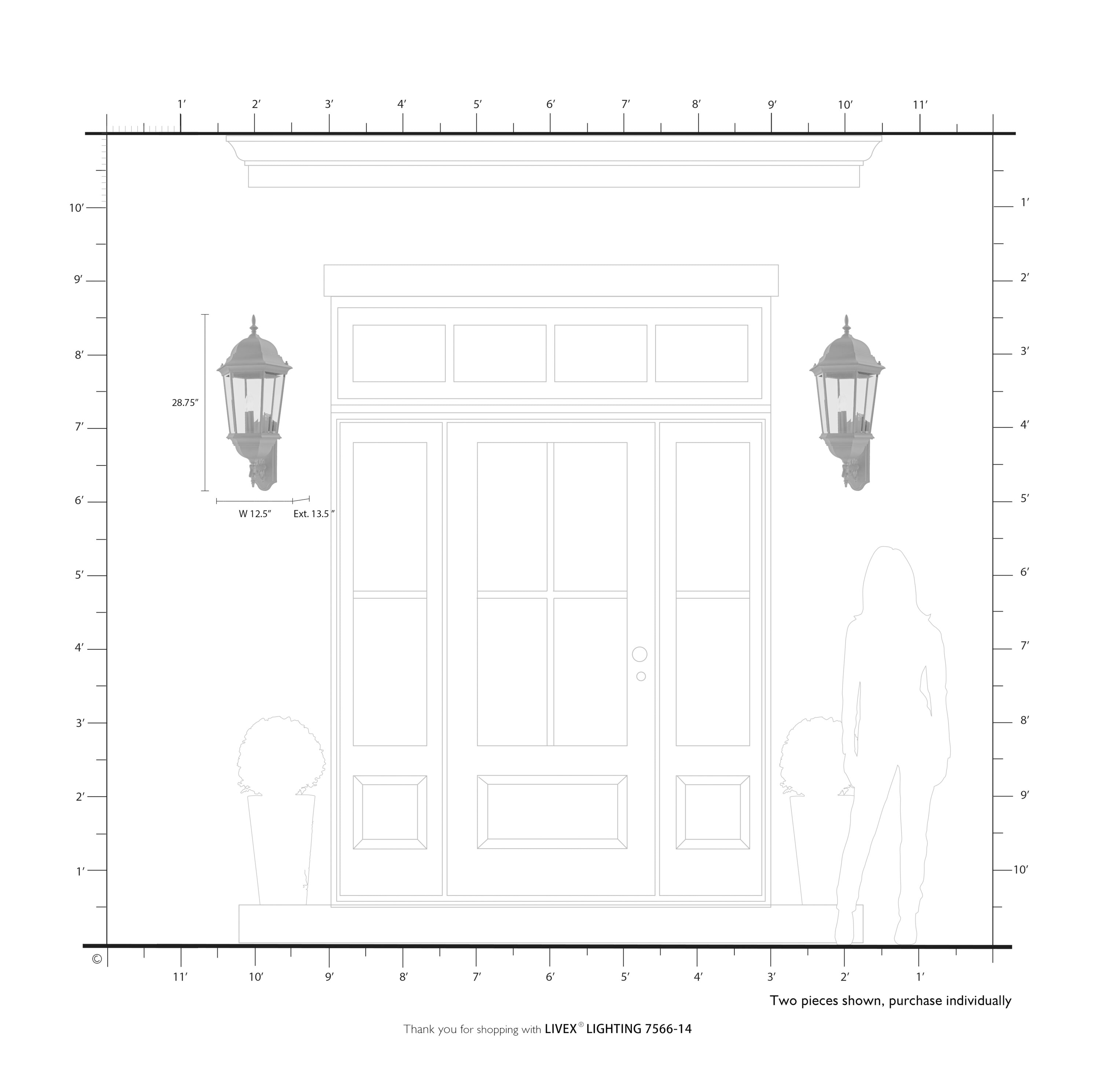 Livex Lighting 7566-14 Outdoor-Wall-Lighting - View #12