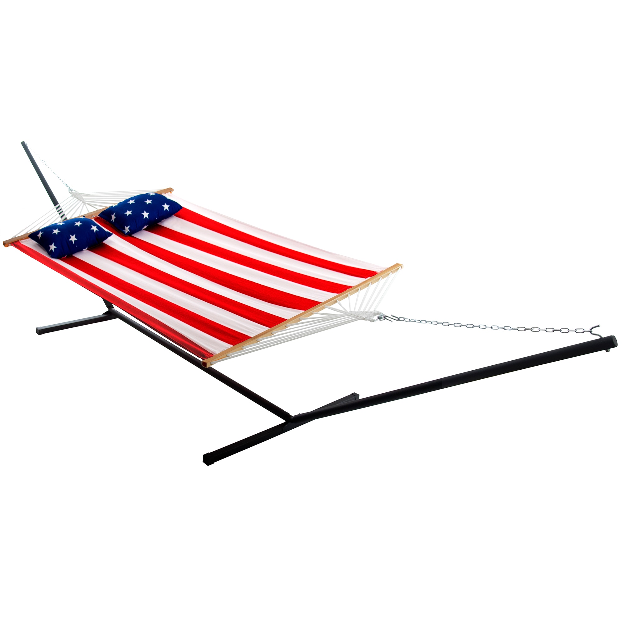 Vivere C13BEAM-50 Spreader Bar Combo Fabric Hammock with Stand