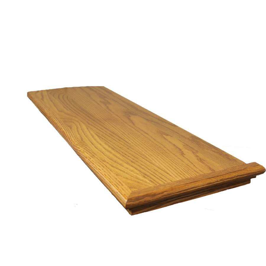 Stairtek XRRRO114800250 Retread 48-in x 11.5-in x 0.625-in Gunstock Red oak Right return