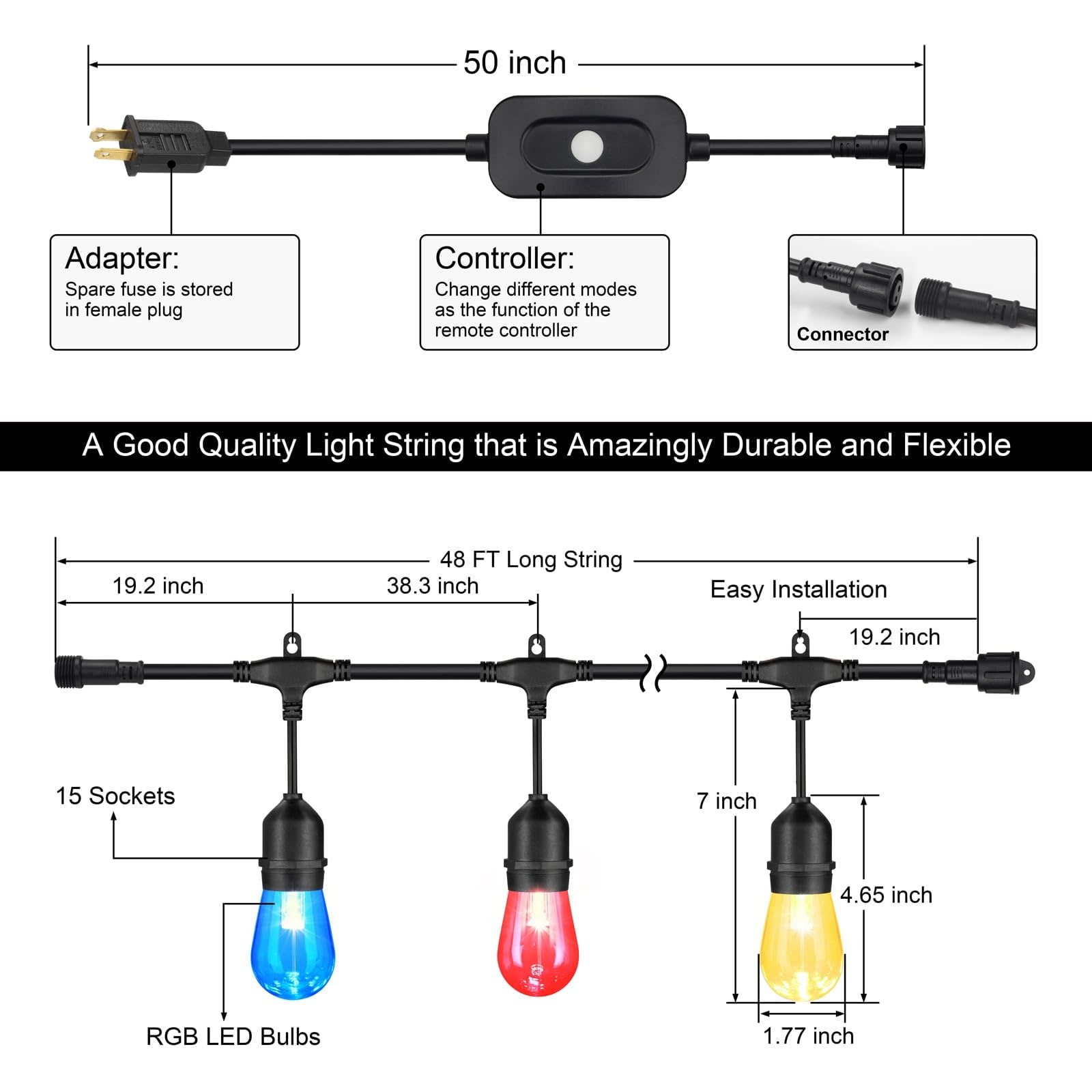 Afoxsos LAF0524F067 Christmas-String-Lights - View #6