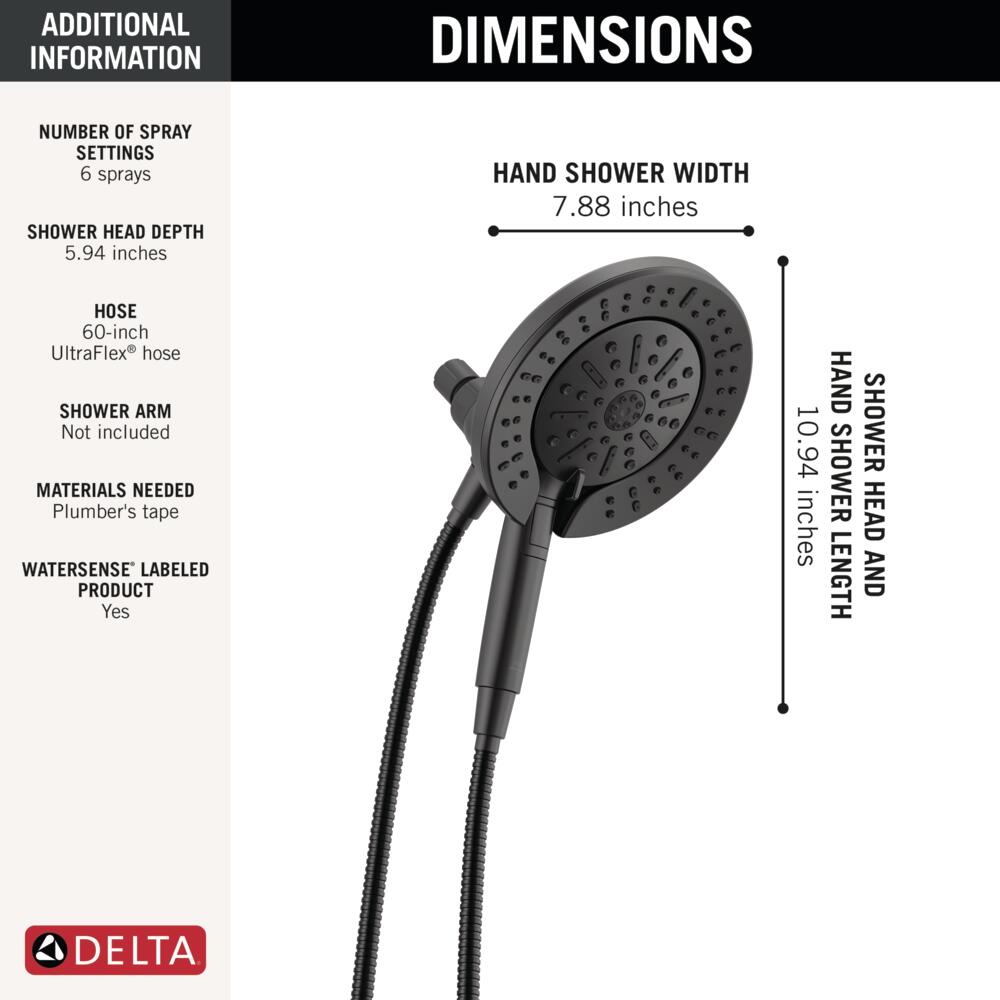 Delta 75655BL Fixed-Showerhead - View #7