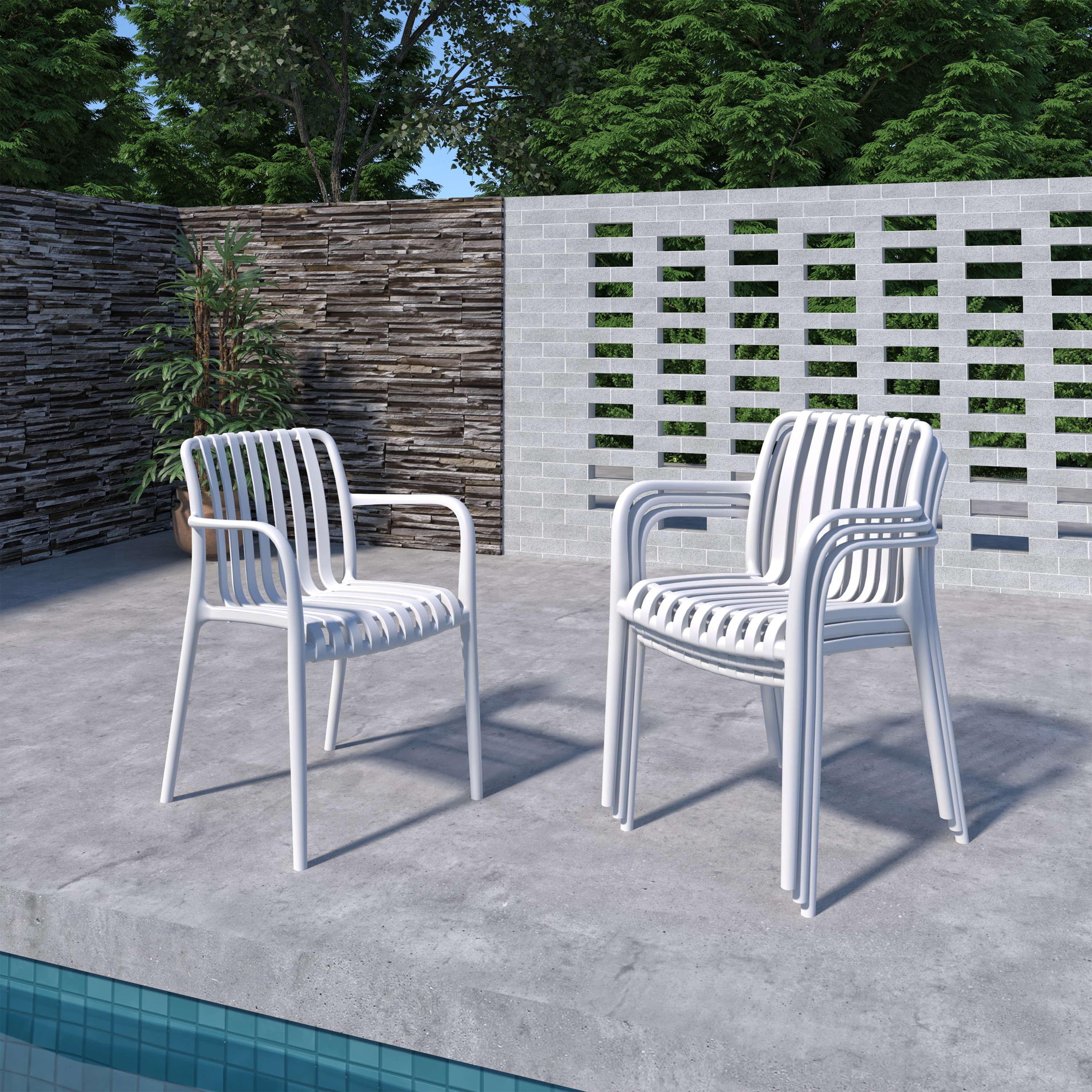 Amazonia LWS-IBIS-8-CURA-WHT Patio-Dining-Sets - View #7
