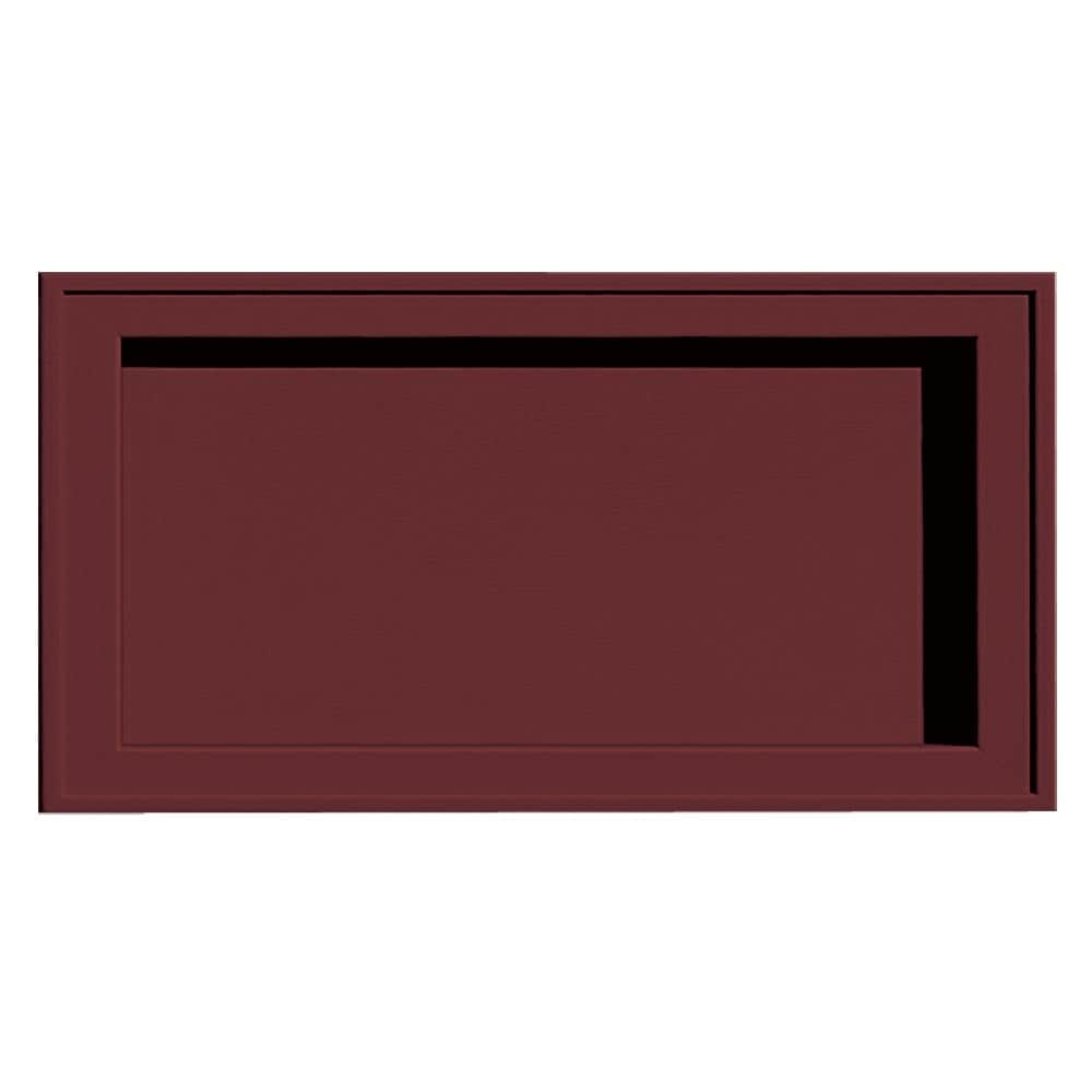 Builders Edge 130120002078 7.5-in x 14.25-in Wineberry Vinyl Universal Mounting Block