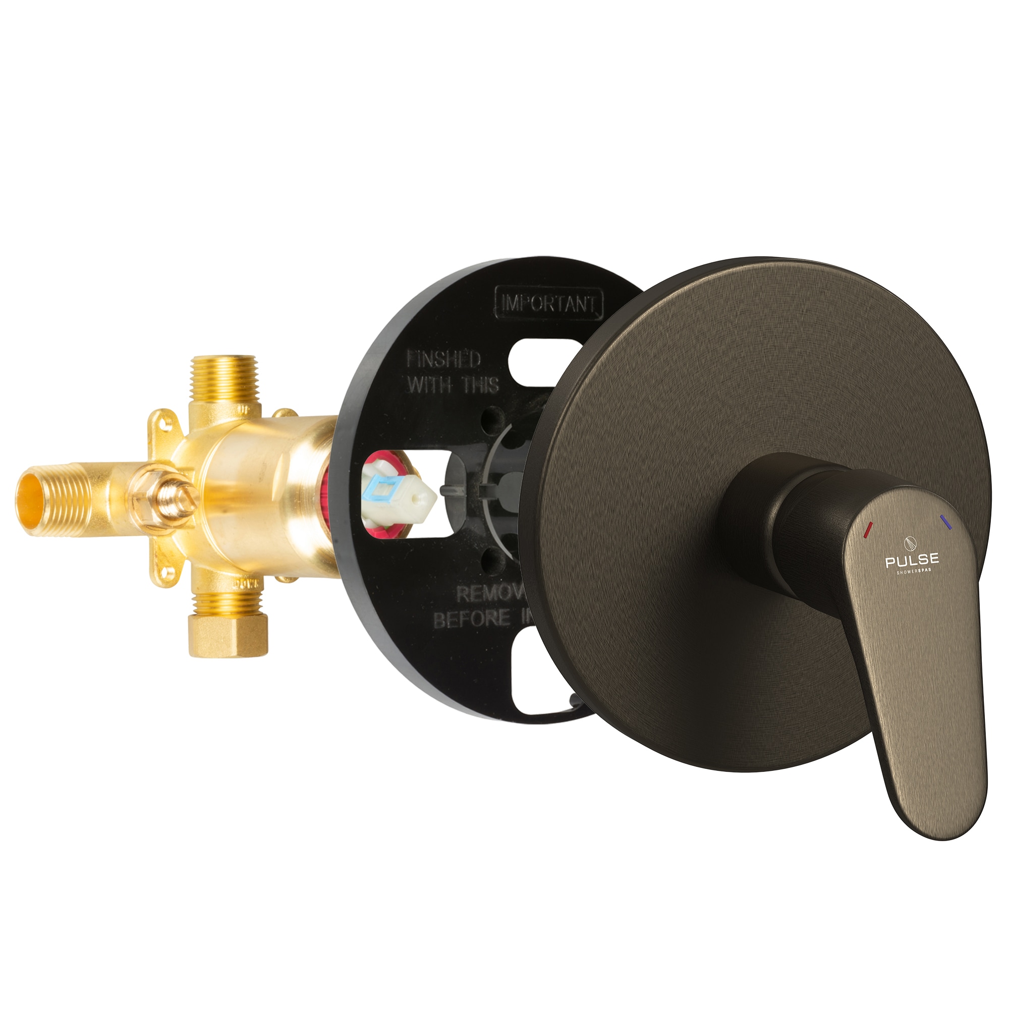 PULSE 3001-RIV-PB-ORB Tru-Temp 3/4-in ID MNPT x 1/2-in OD MNPT Brass Pressure balancing valve