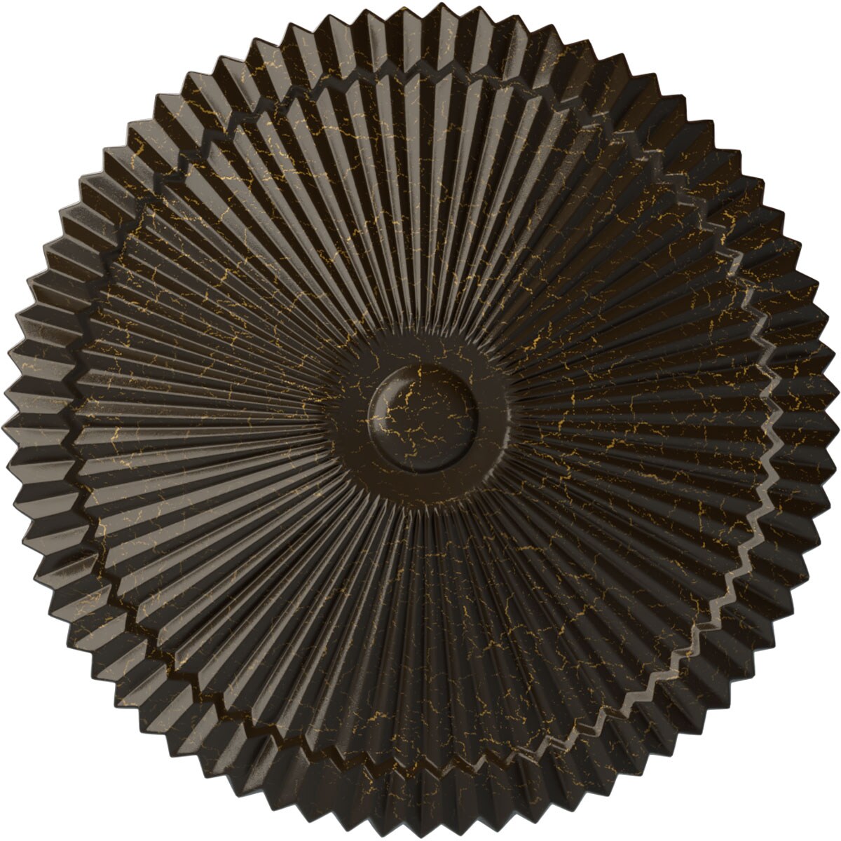 Ekena Millwork CM24SHSHC Shakuras 24-in W x 24-in L Painted Stone Hearth Crackle Polyurethane Whole Ceiling Medallion