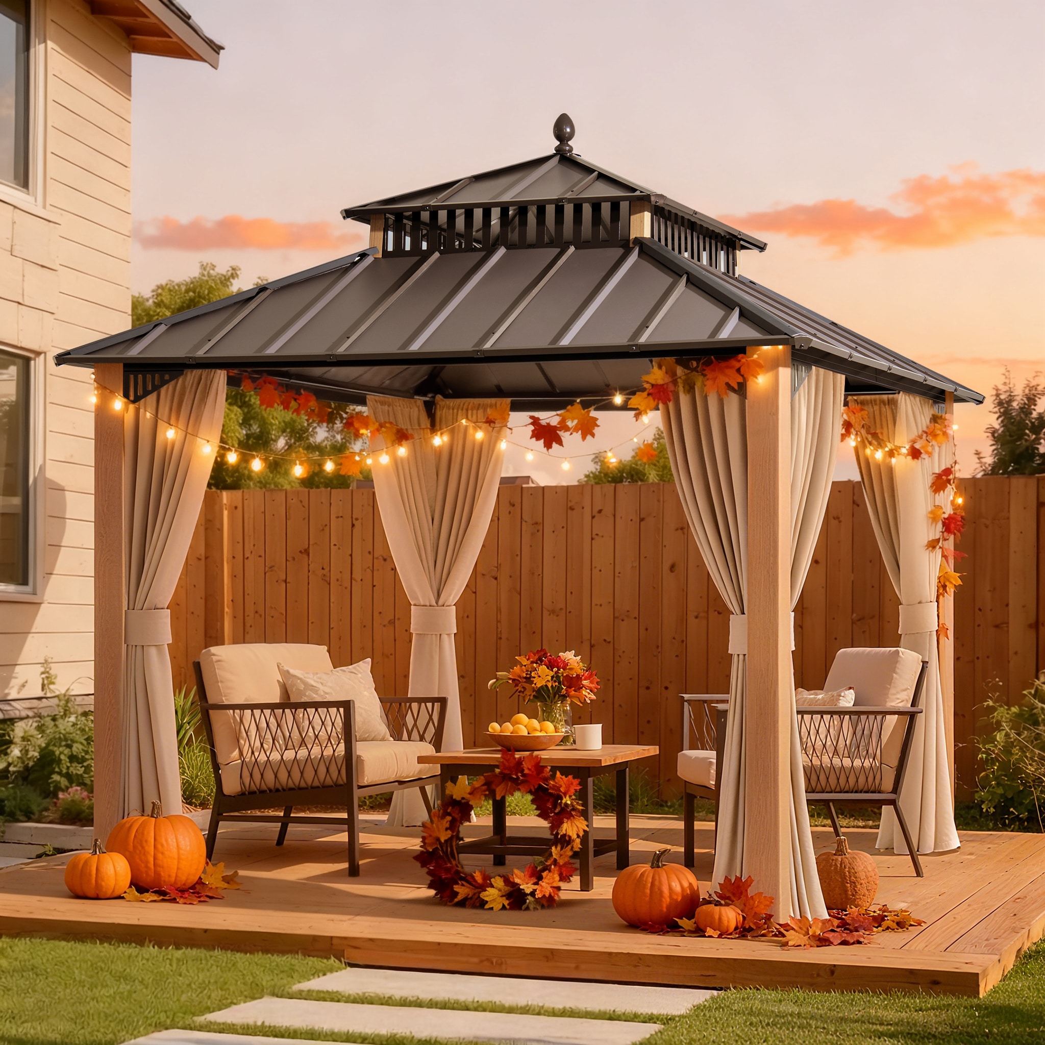 Sunjoy A10204362000 Wood-Resin-Gazebos - View #9