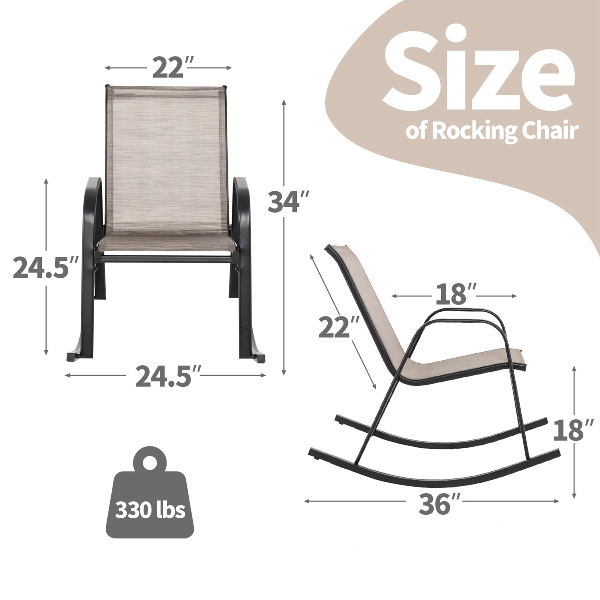 Costway NP11080CF-2 Patio-Chairs - View #2