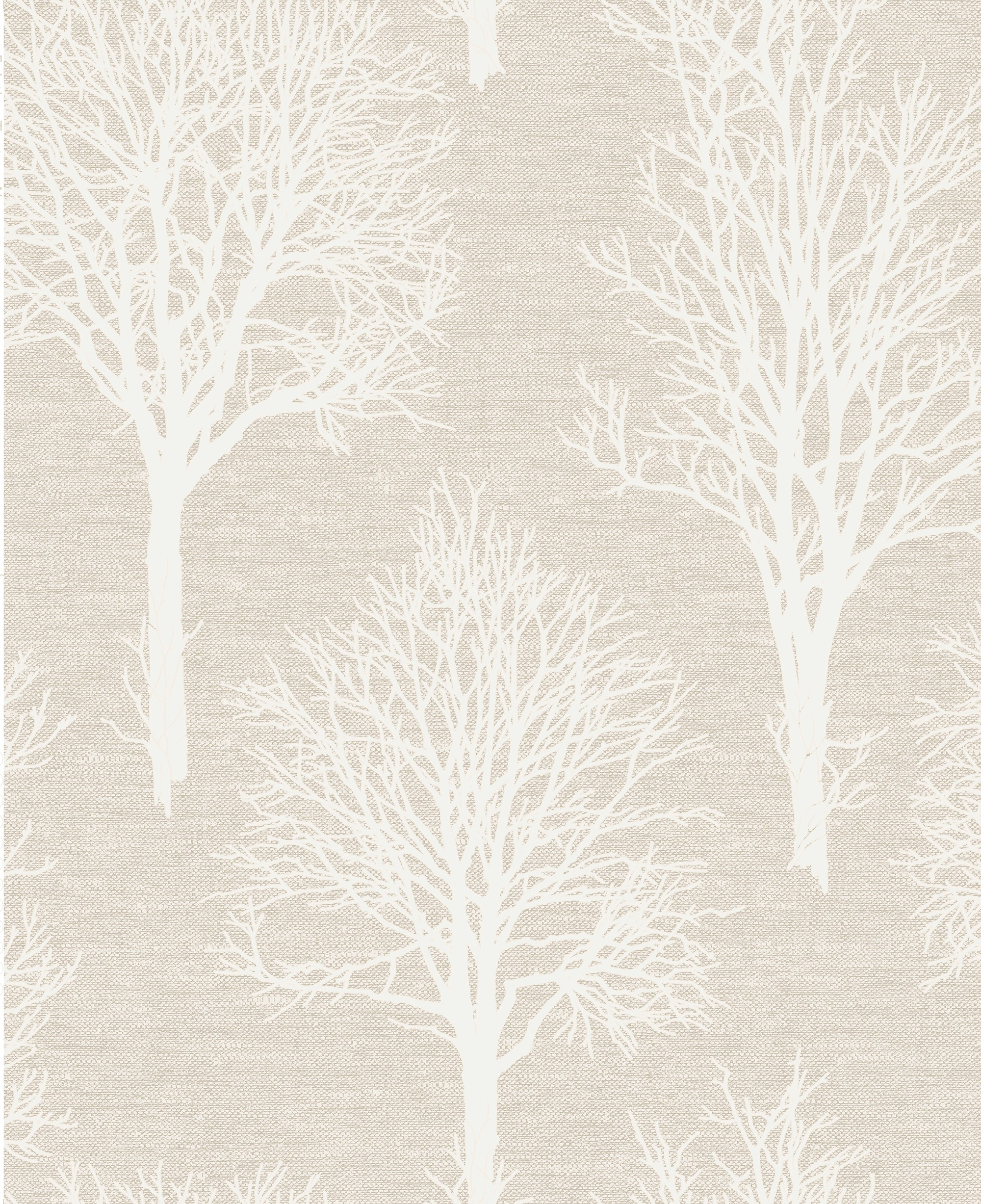 Graham & Brown 106664 Tranquility 56-Sq. Feet Taupe Vinyl Textured Floral Unpasted Wallpaper