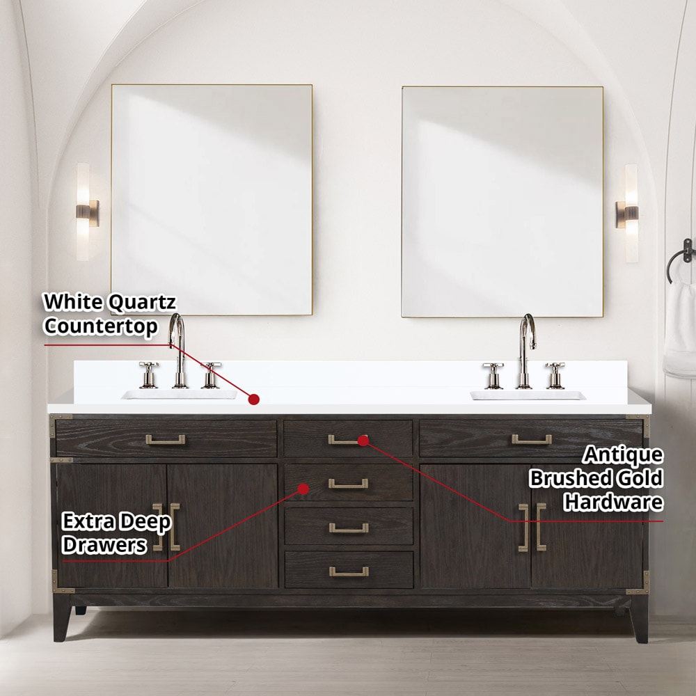 Lexora LVW84DK211 Bath-Vanity-Combo - View #7