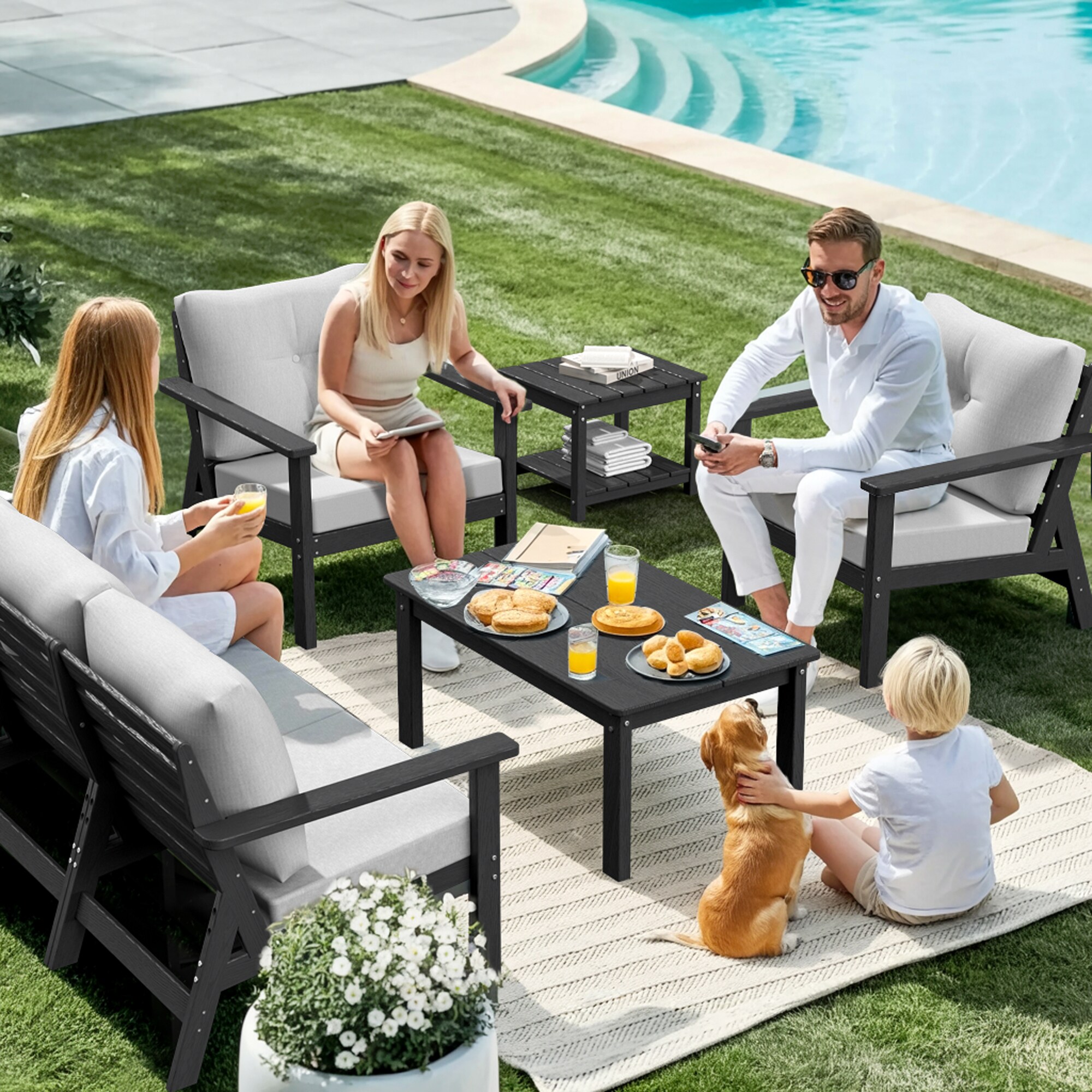 PamaPic HPE-SF-7-H-WL1 Patio-Conversation-Sets - View #4