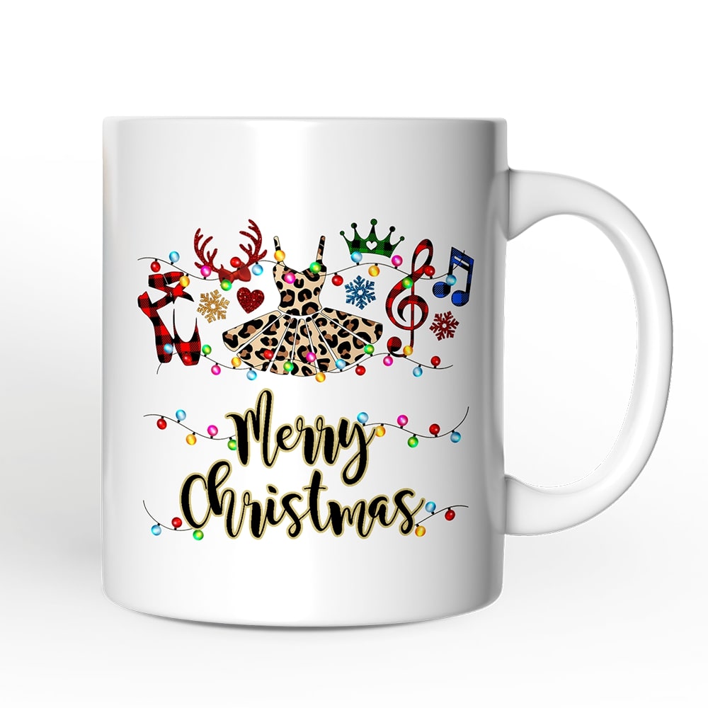 OrnamentallyYou Ballet Buffalo Plaid Christmas Mug Dance Teacher Gift #NPCM173