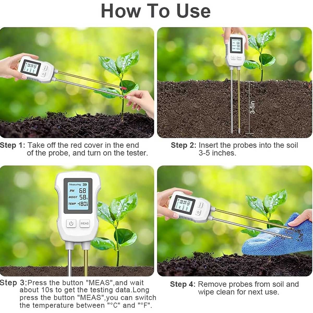 Aoibox LABZB0826096 Soil-Test-Kits - View #3