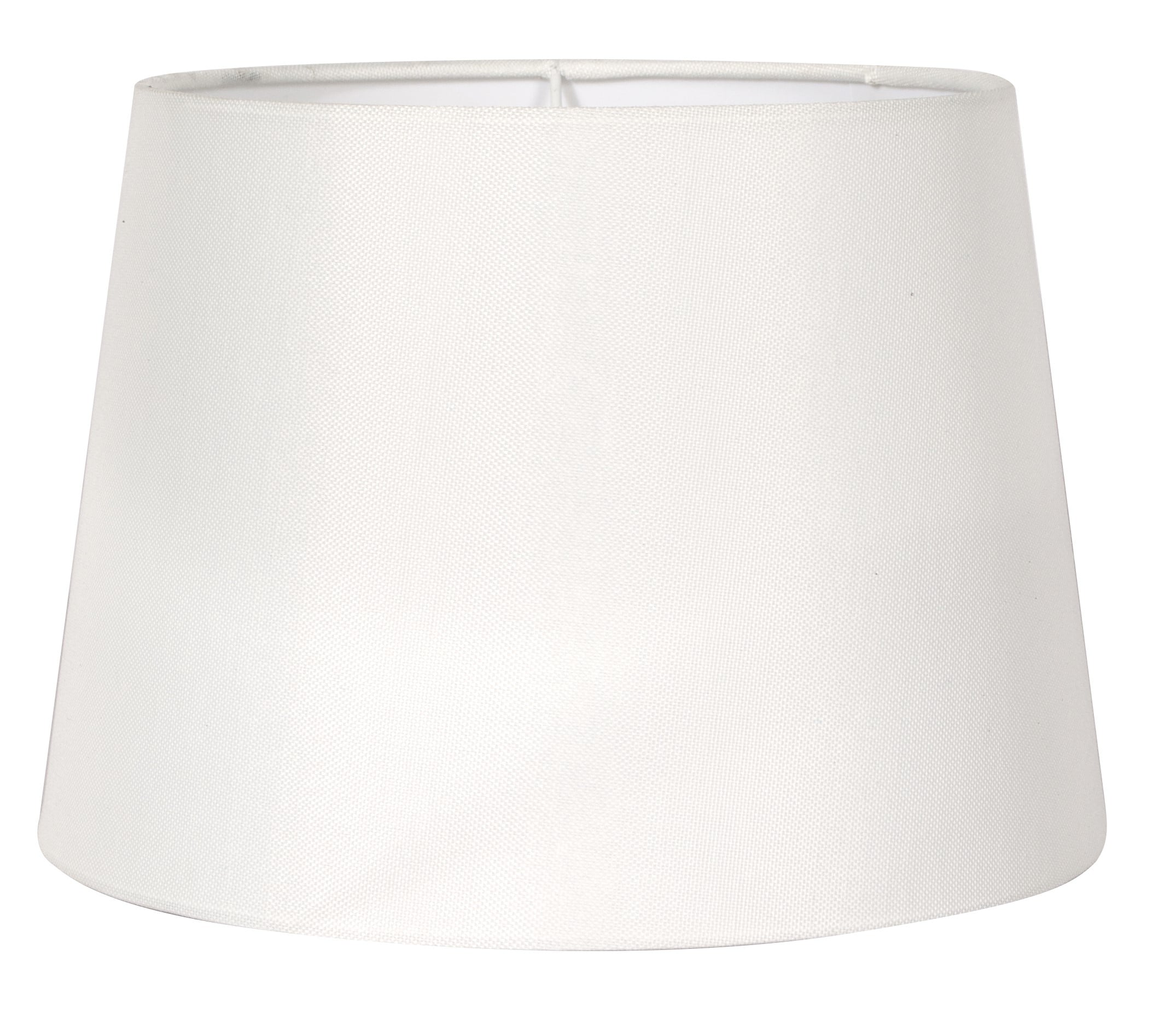 allen + roth 7-in x 10-in White Fabric Drum Lamp Shade in the Lamp ...