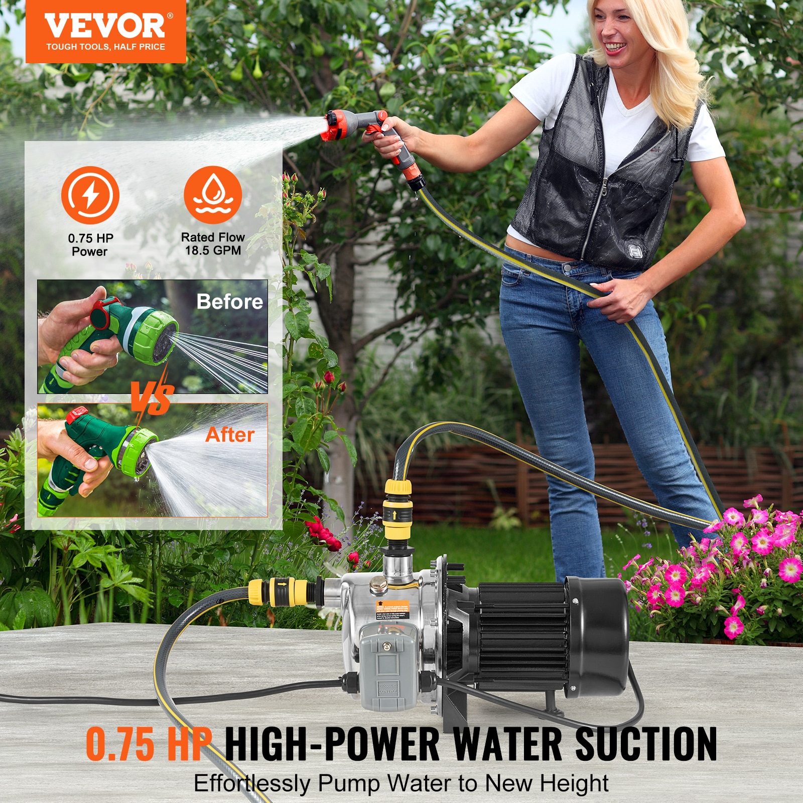 VEVOR PSBJET3-4HP14GPM1V1 pumps - View #4