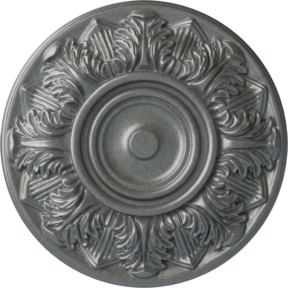 Ekena Millwork CM13WHPLS Whitman 13-in W x 13-in L Platinum Polyurethane Ceiling Medallion