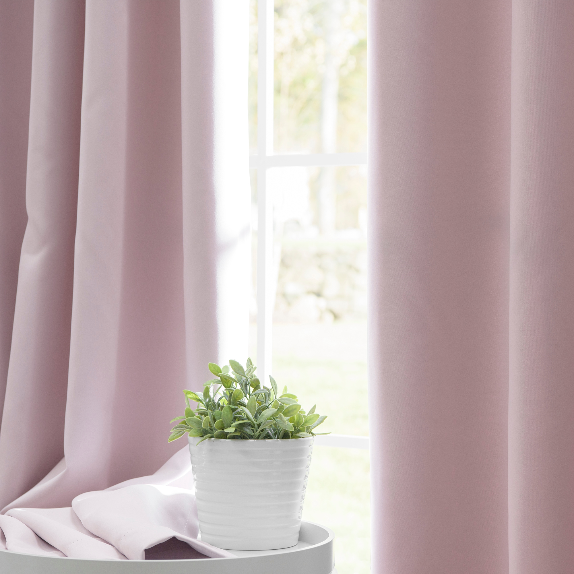 Best Home Fashion GROM-90-BABYPINK curtains - View #2