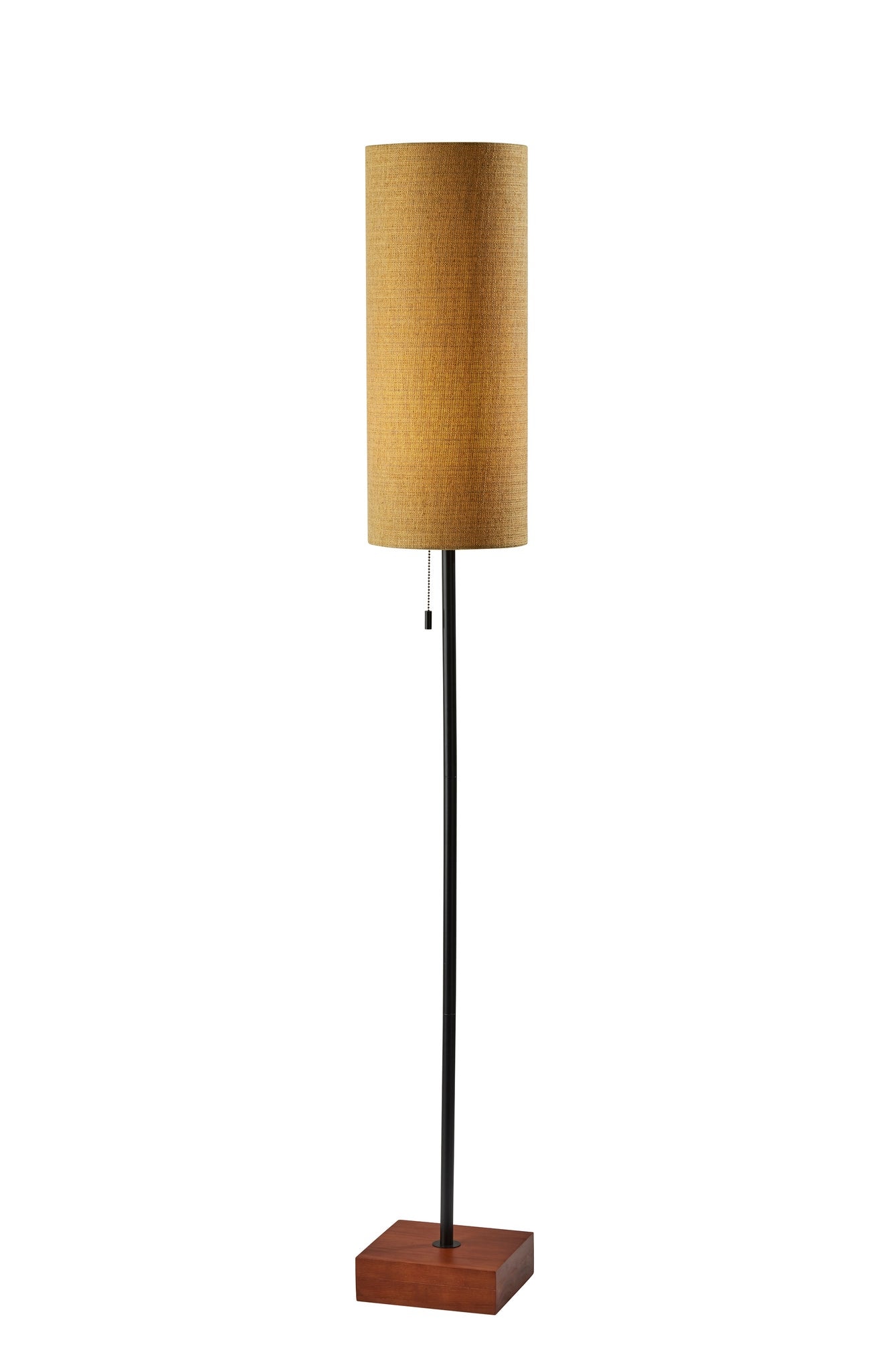 Adesso 1569-28 Trudy 62-in Black Standard Floor Lamp with Fabric Shade