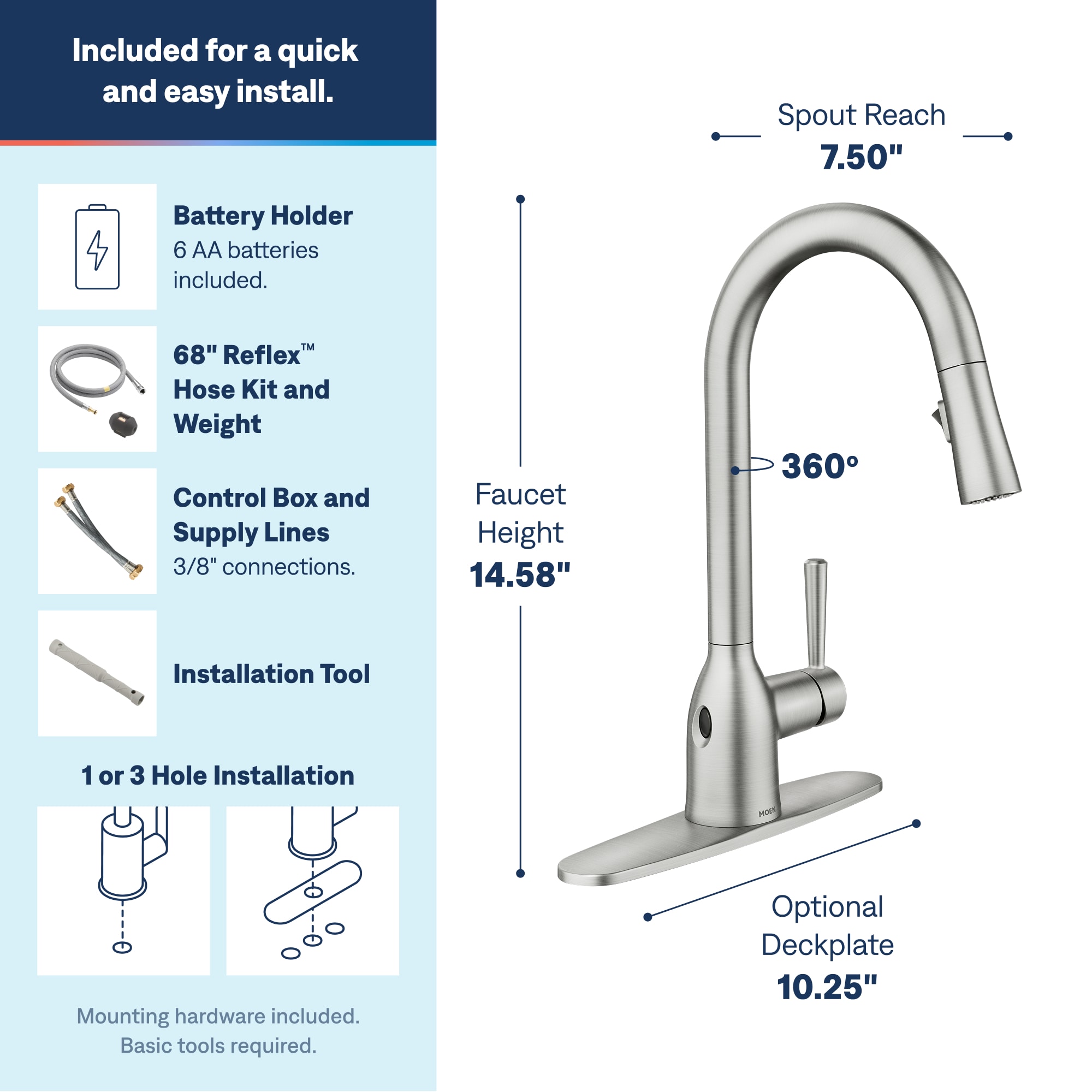 Moen 87233EWSRS Kitchen-Faucets - View #3